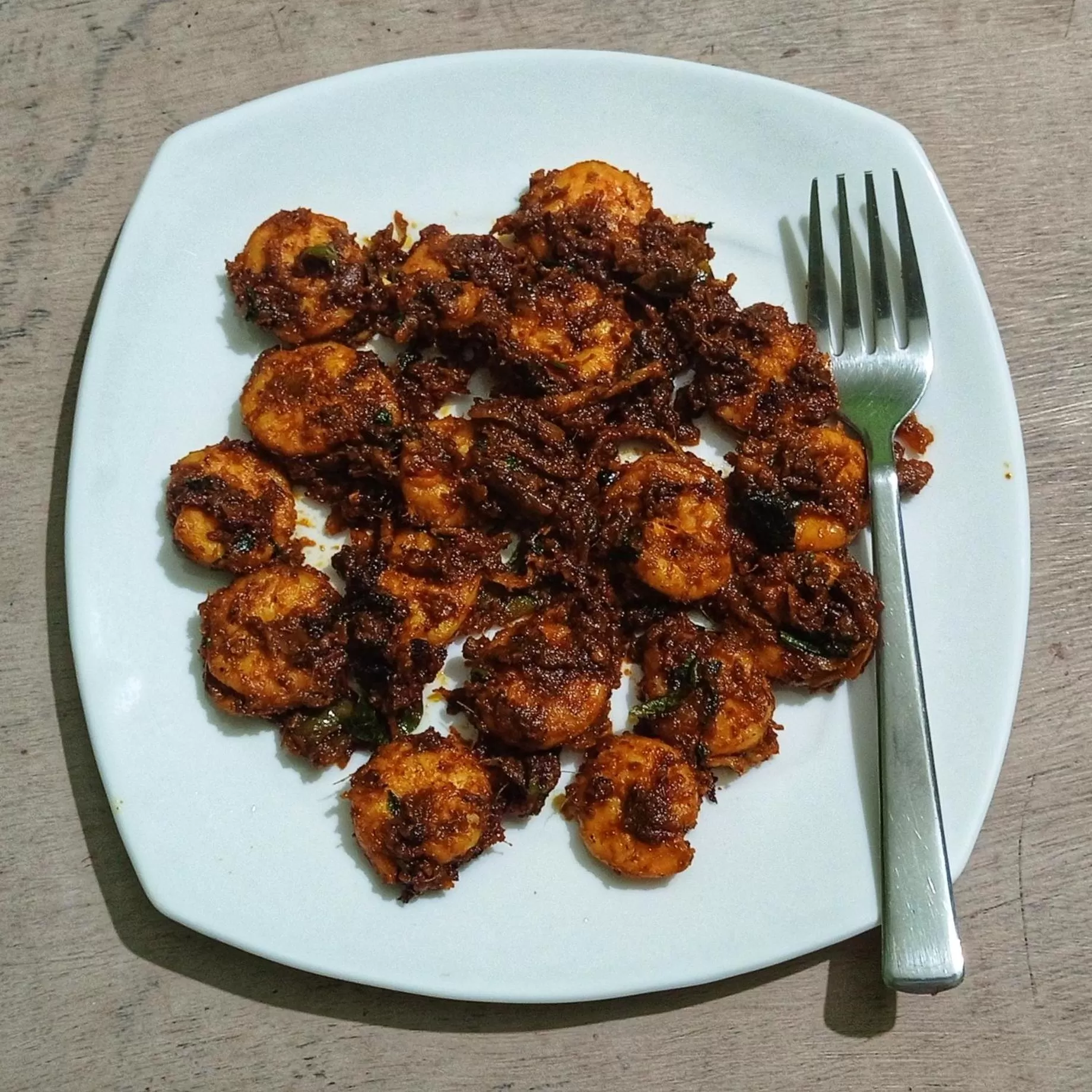 Food in Perch by the sea