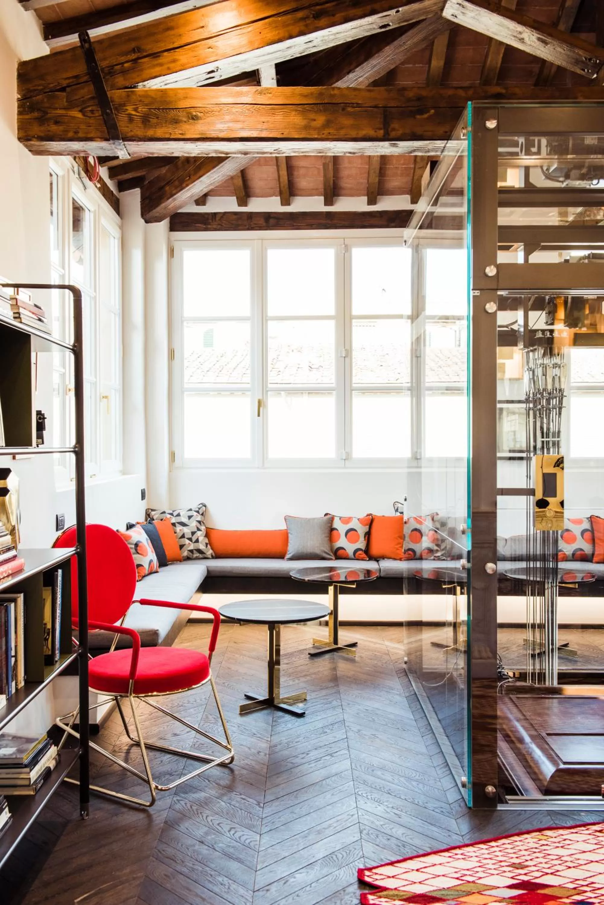 Library in Hotel Milu Florence