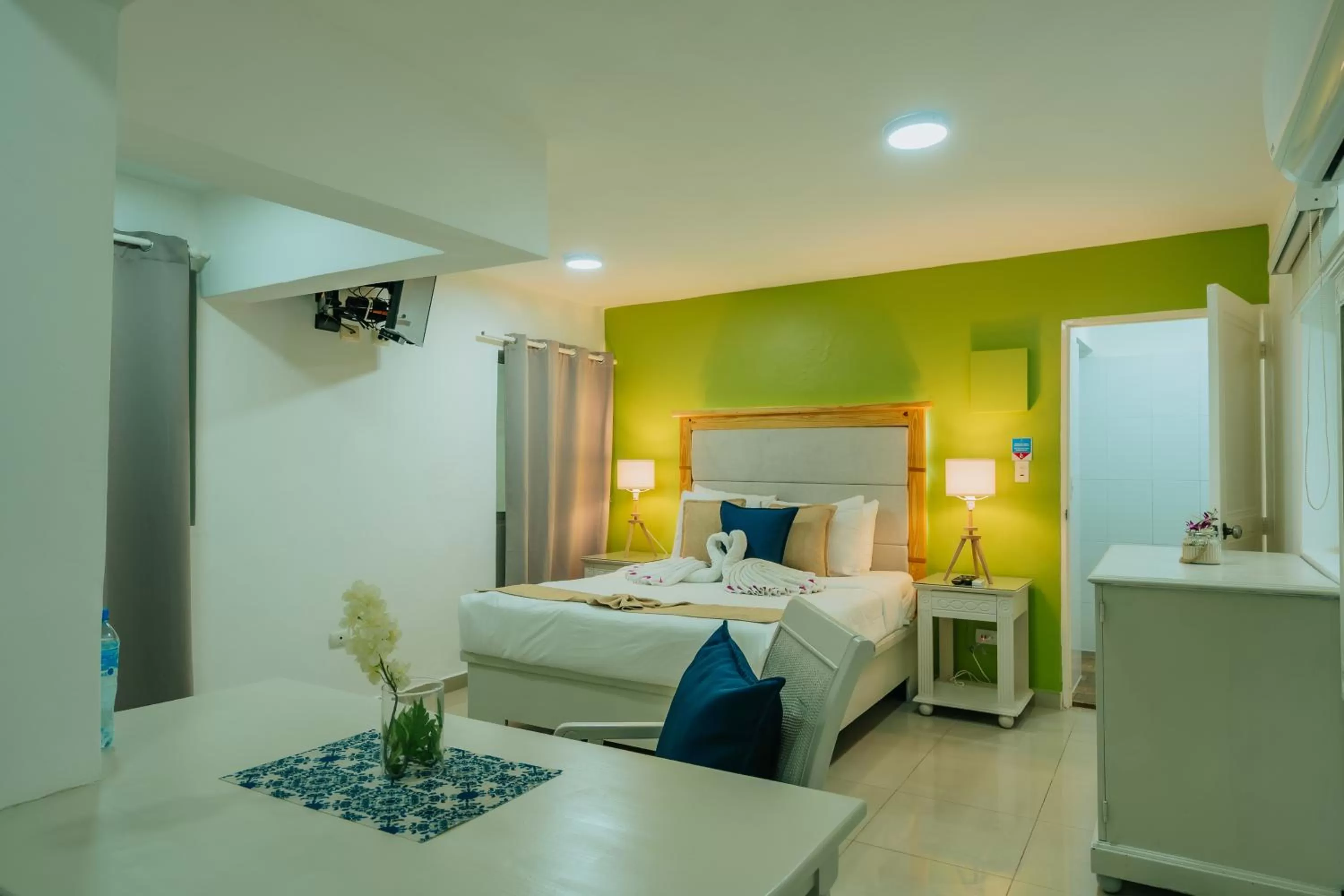 Decorative detail, Bed in Hotel Checkin El Cortecito Beach