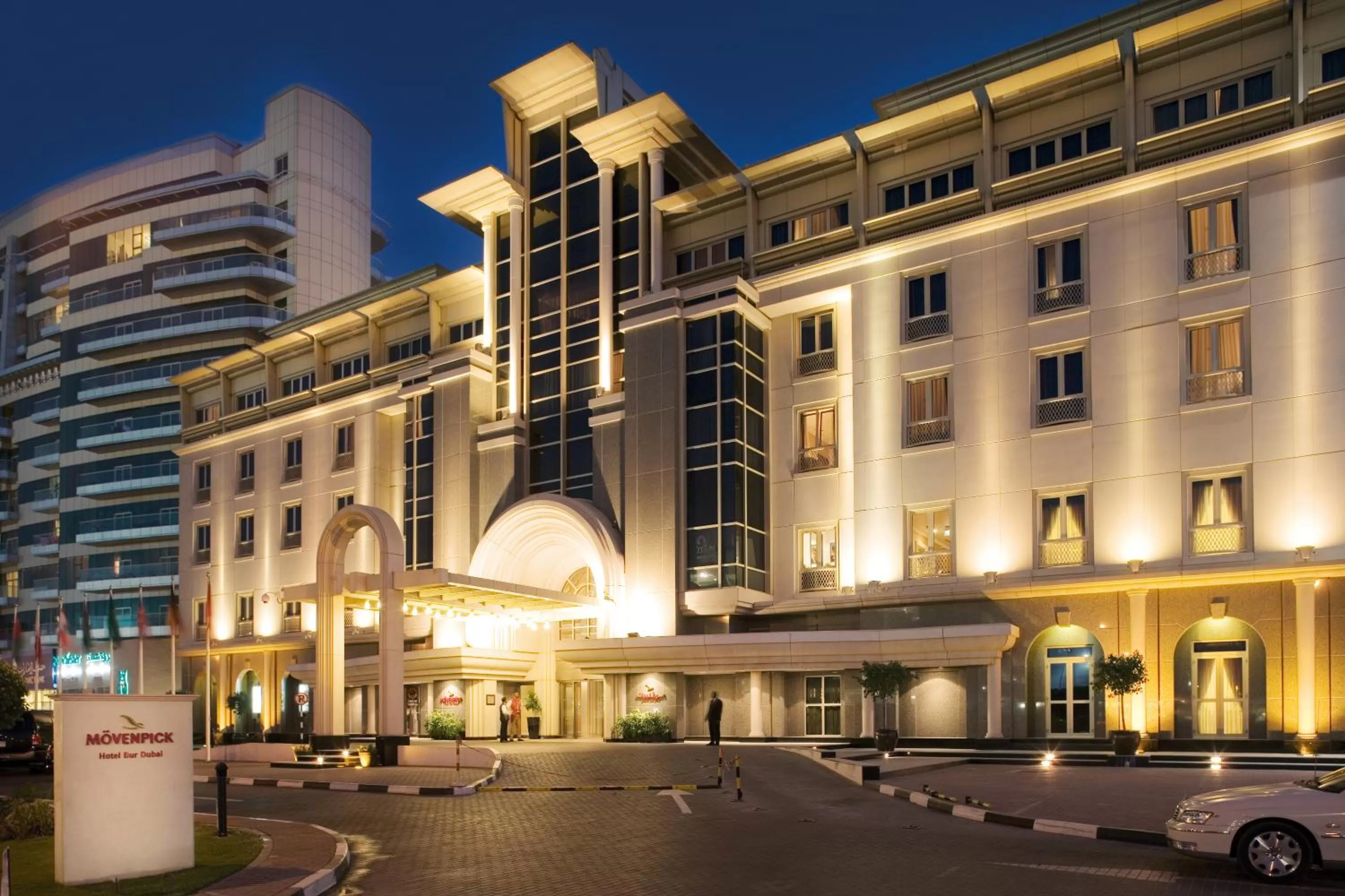 Property building in Mövenpick Hotel & Apartments Bur Dubai