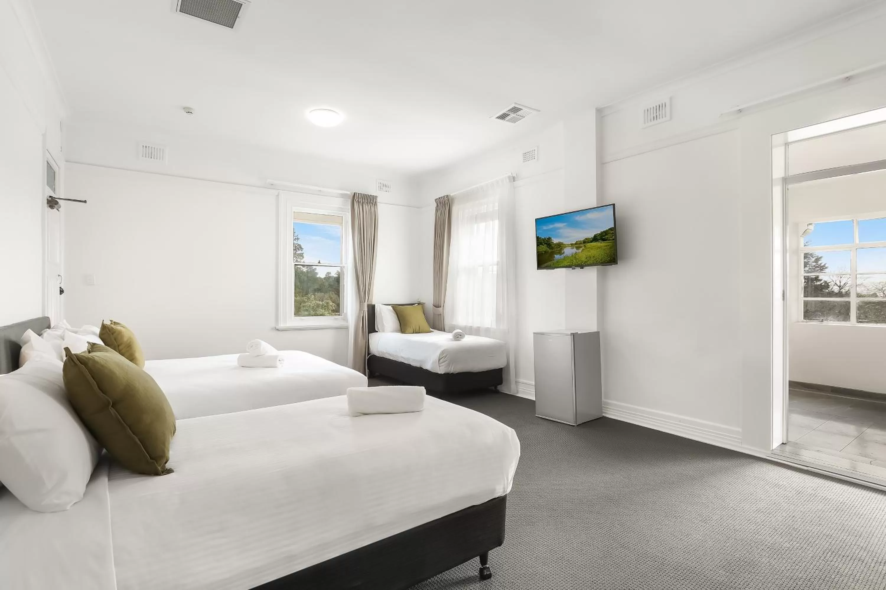 Bed in Grand View Hotel