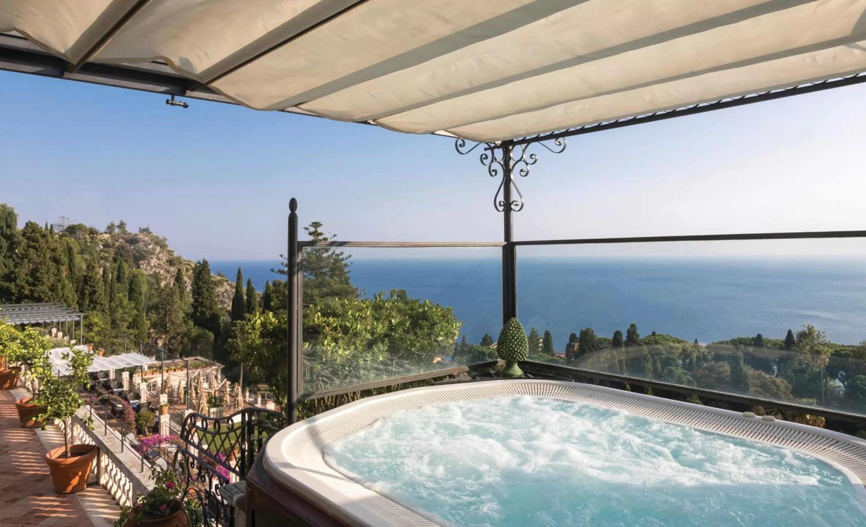 Swimming pool in Grand Hotel Timeo, A Belmond Hotel, Taormina