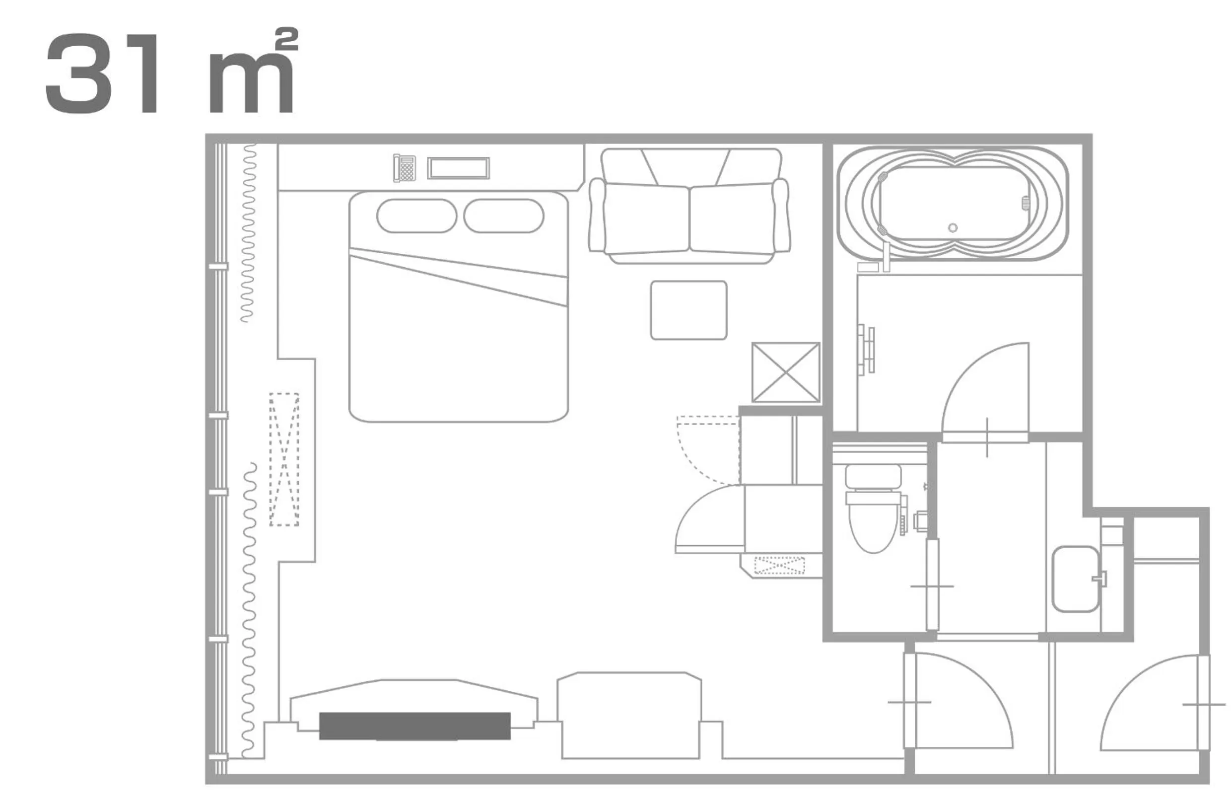 Floor plan in Hotel Alps