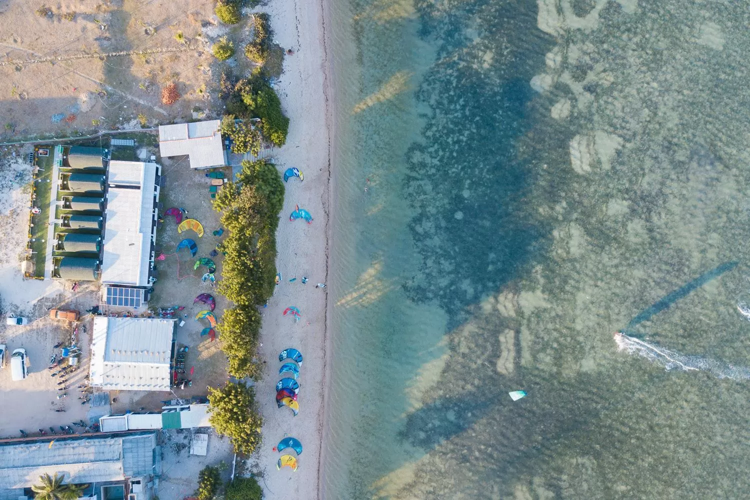 Beach, Bird's-eye View in Phi Kite School