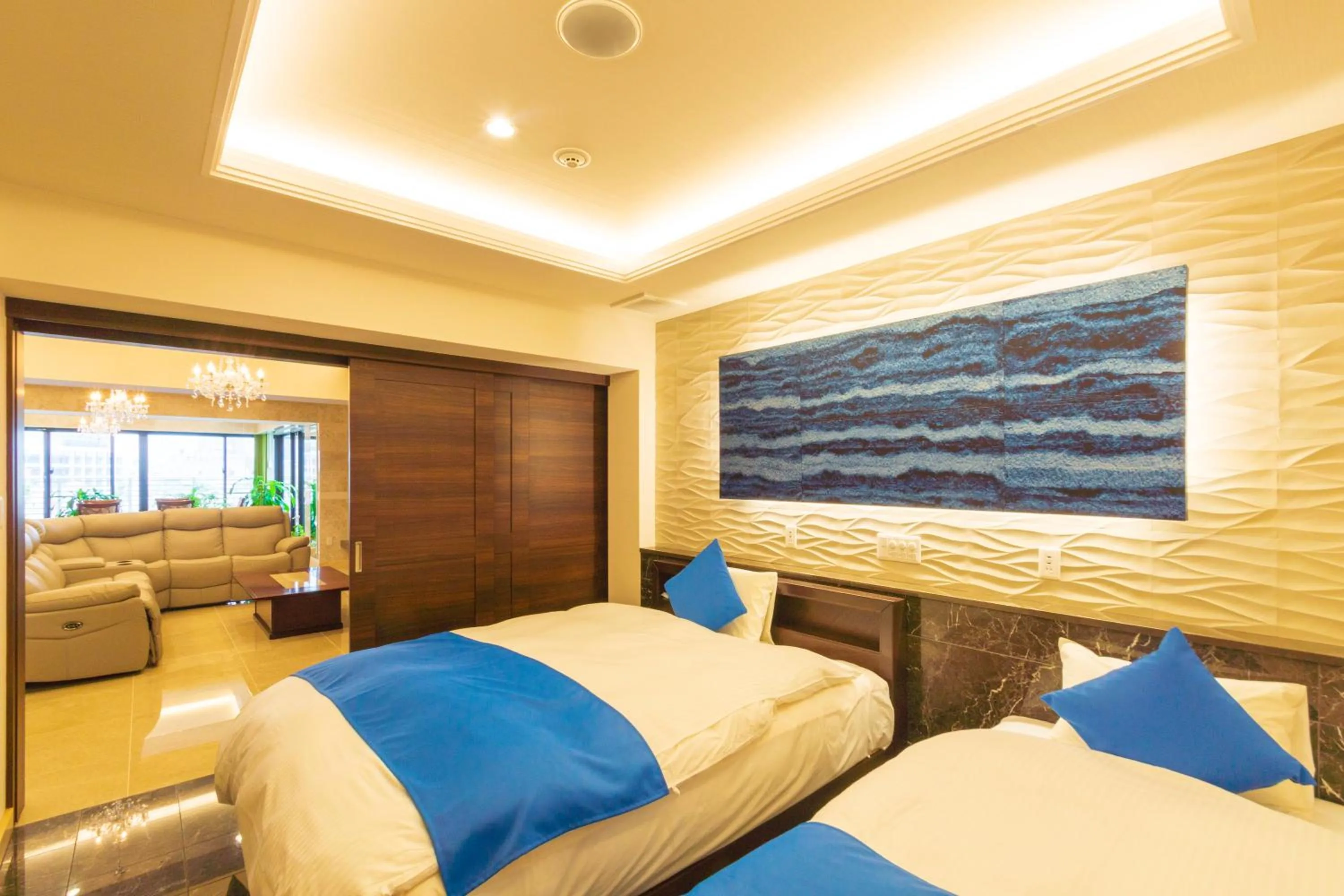 Photo of the whole room, Bed in Hotel Lantana Naha Kokusai-Dori