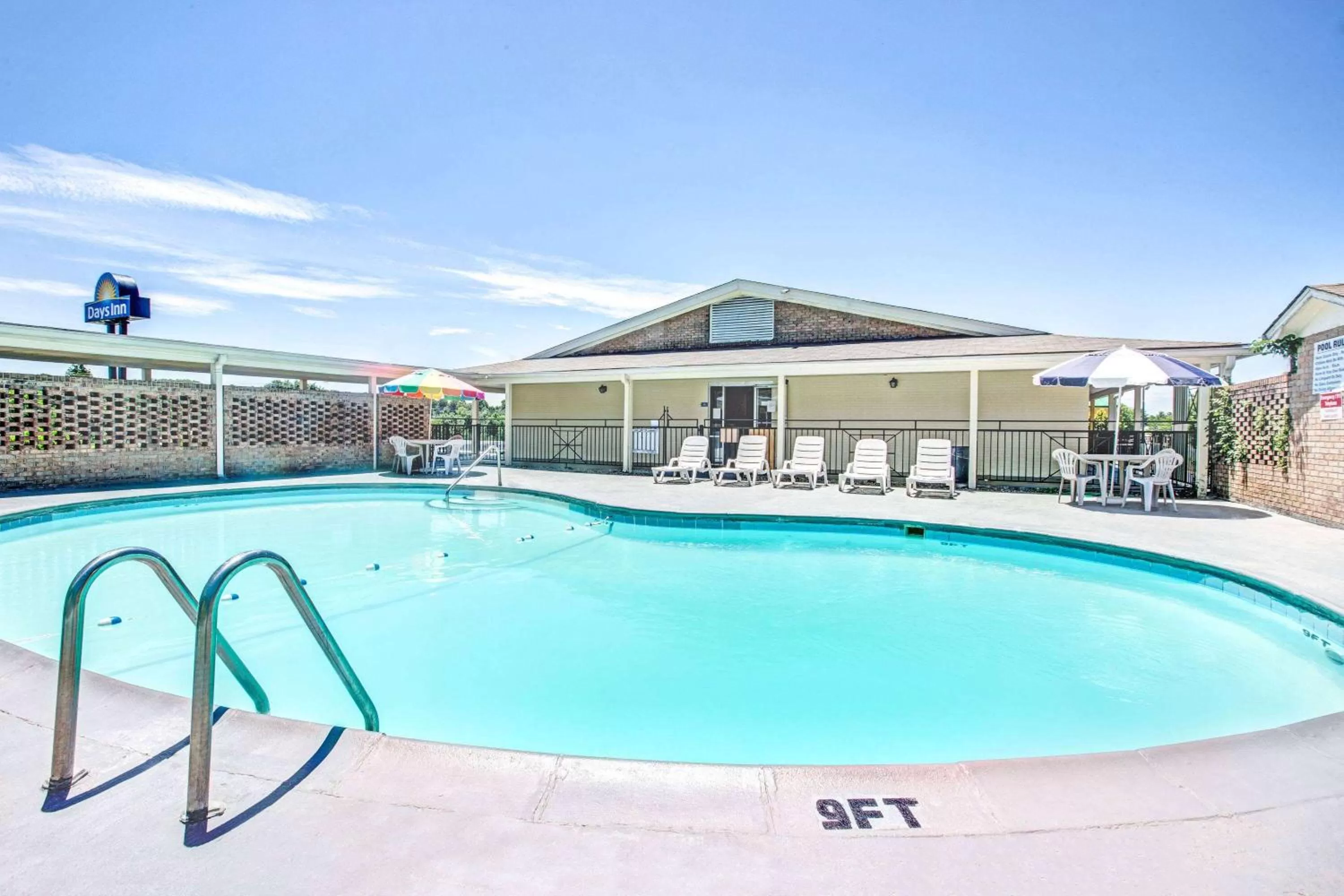 Pool view in Days Inn by Wyndham Lincolnton