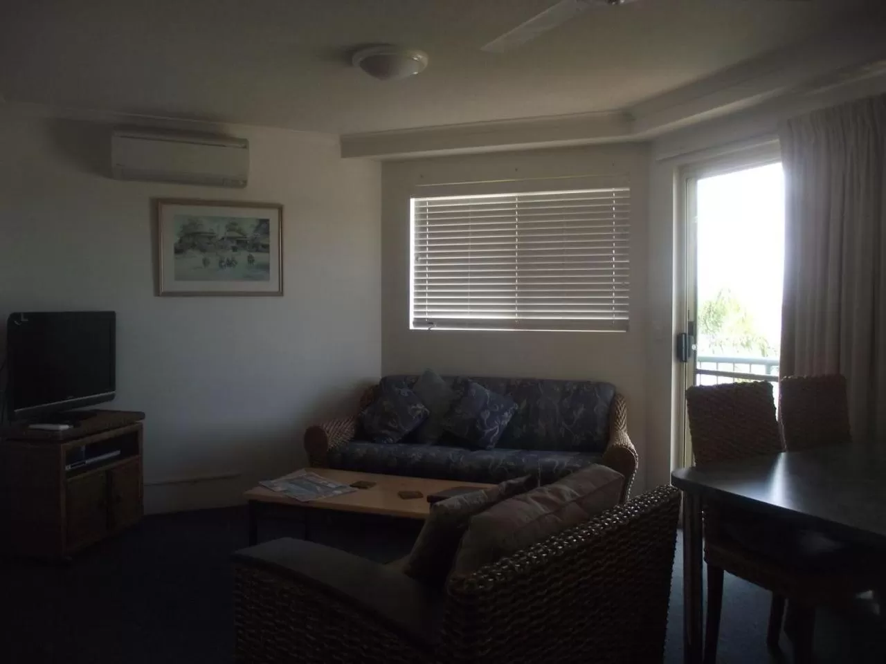 Living room in River Sands Apartments
