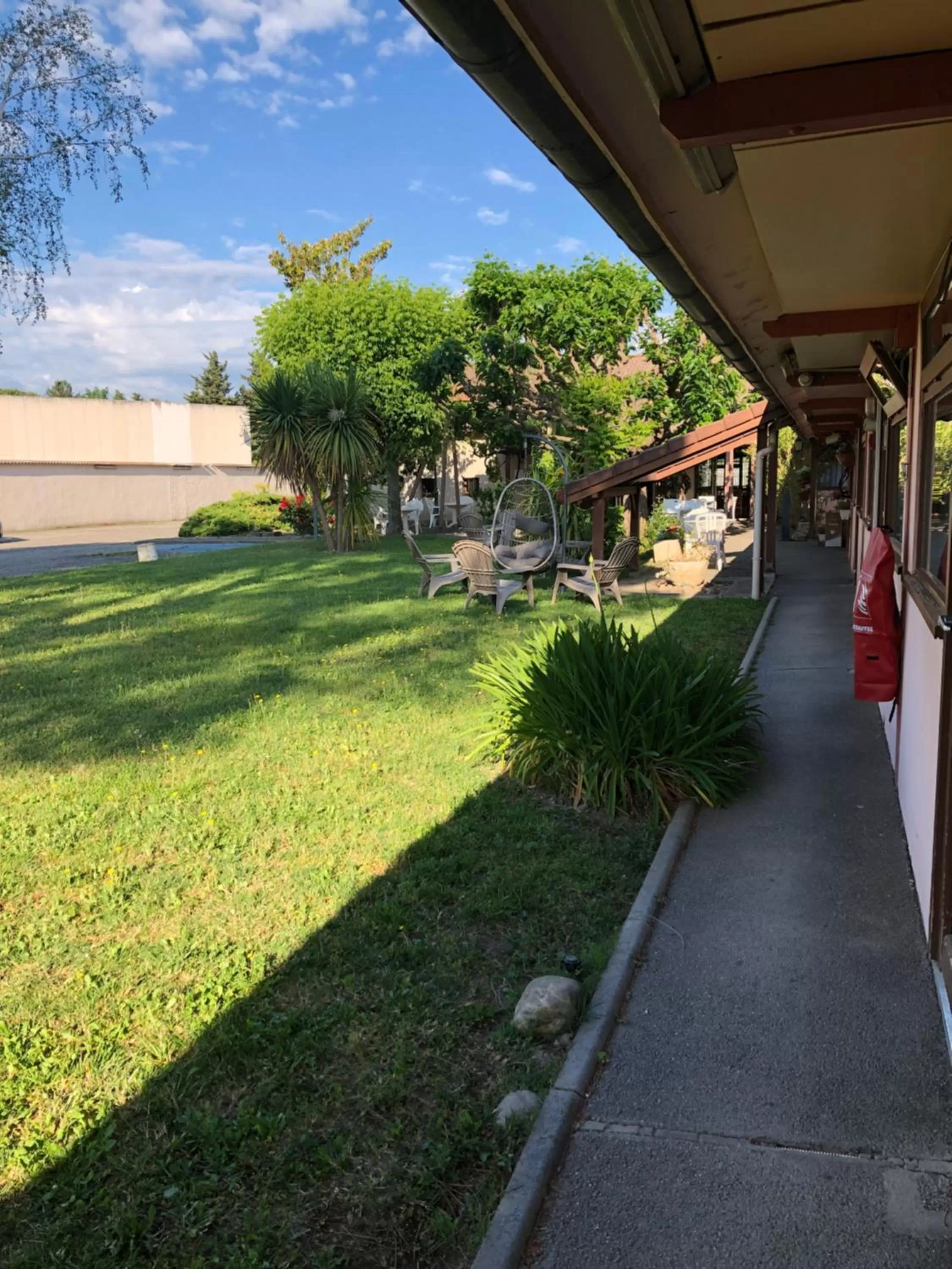 Garden view in Hotel Cristol
