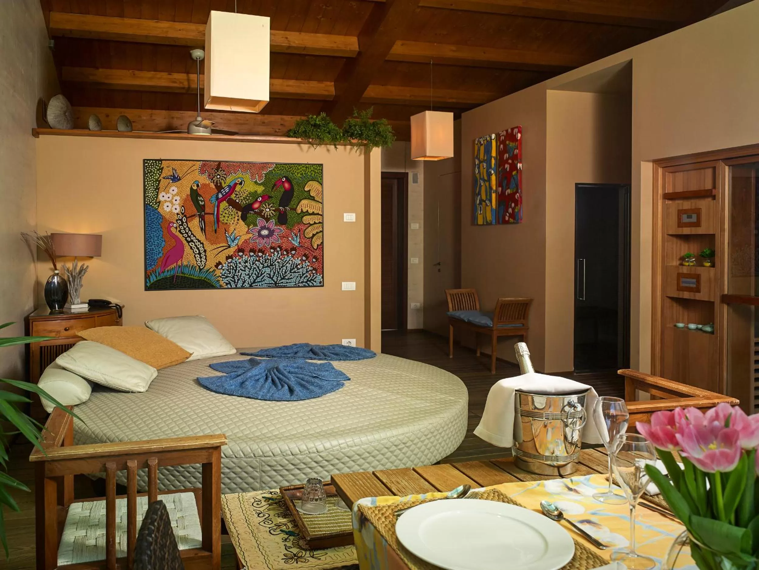 Sauna in Villa Abbondanzi Resort