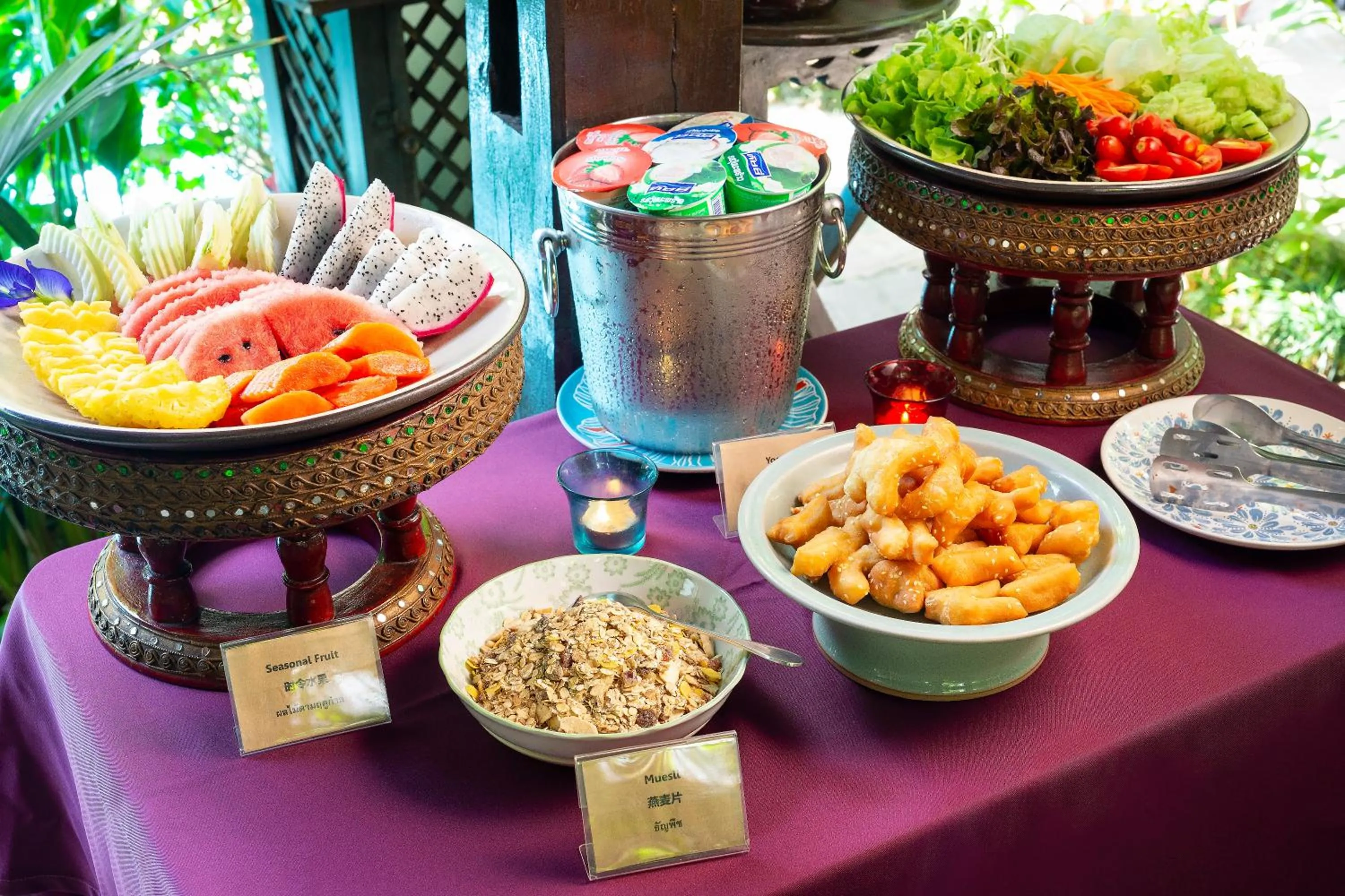 Buffet breakfast in Amata Lanna Chiang Mai, One Member of the Secret Retreats
