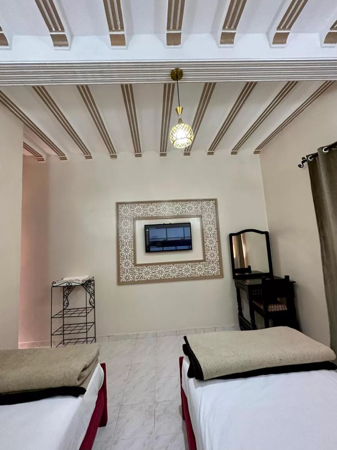 Bed in Hôtel Restaurant Zaghro