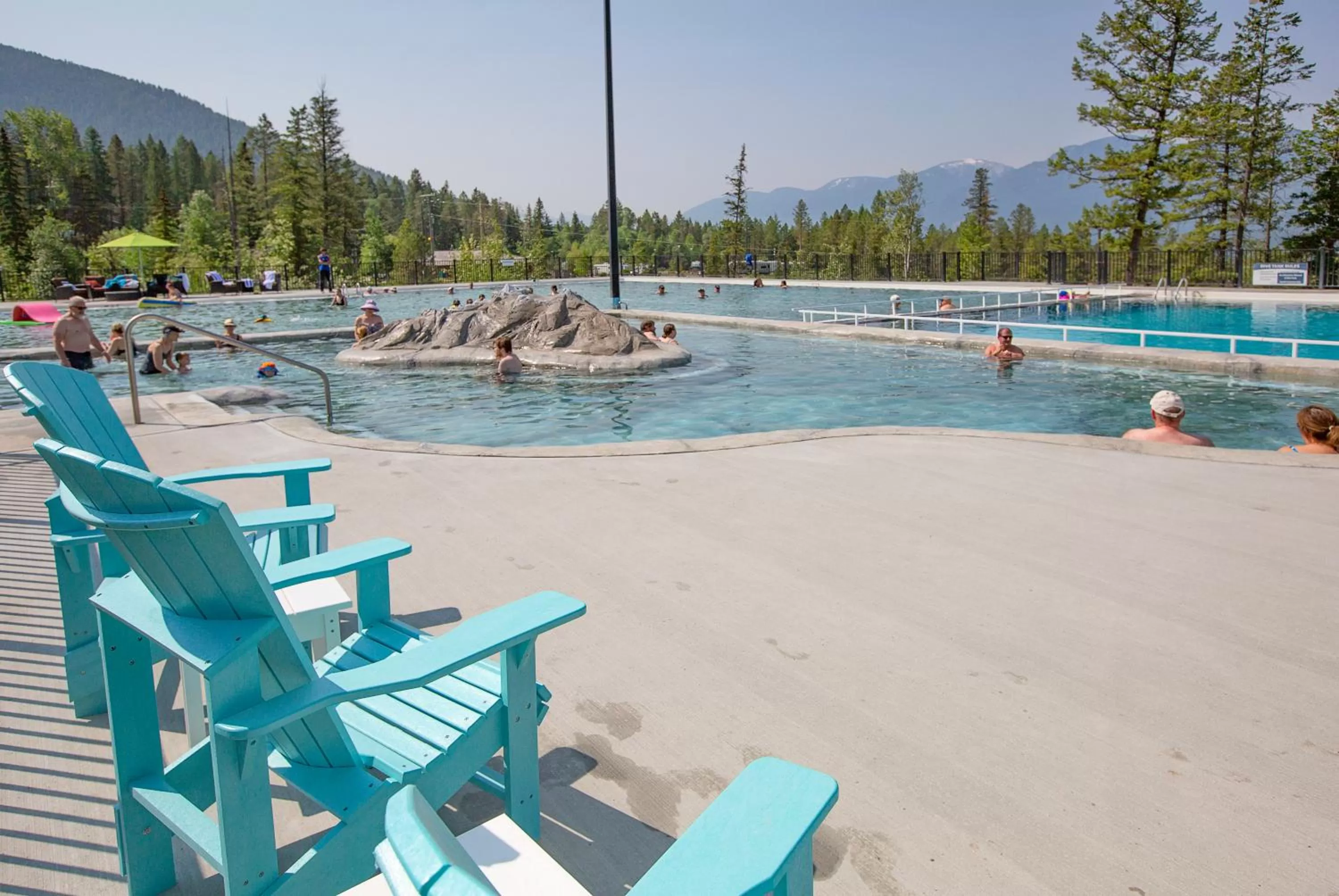 Swimming pool in Fairmont Hot Springs Resort