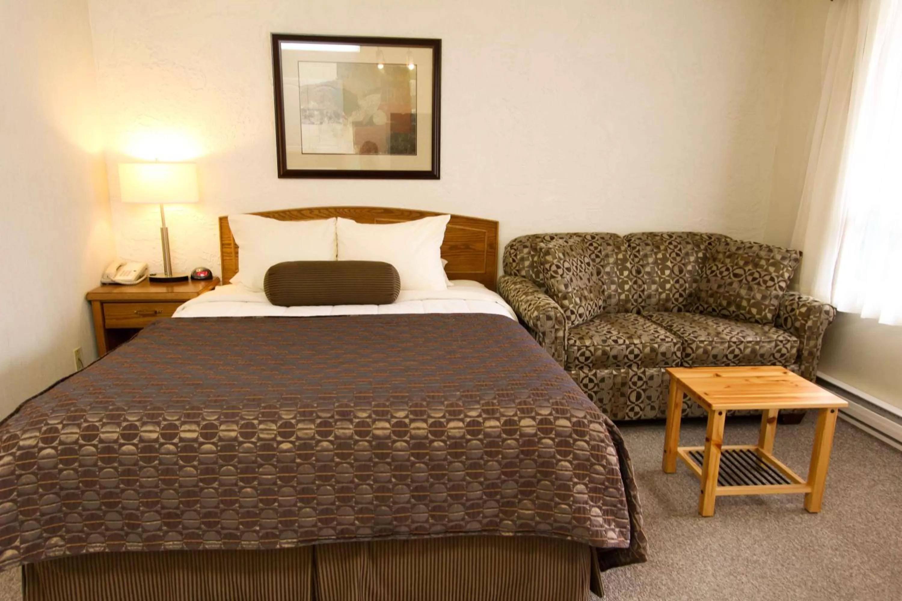 Bed in Crystal Springs Lodge