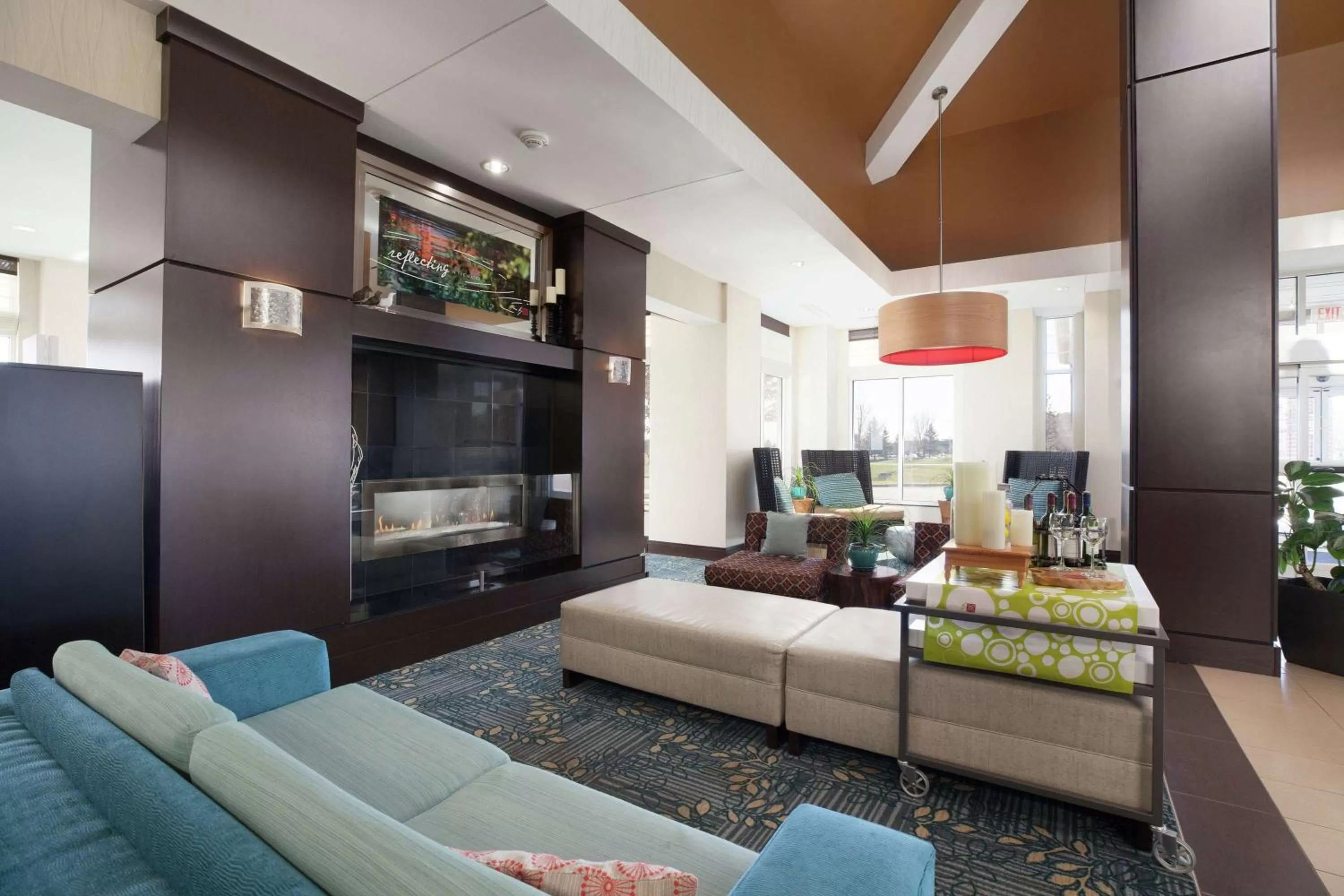 Lobby or reception in Hilton Garden Inn Fargo