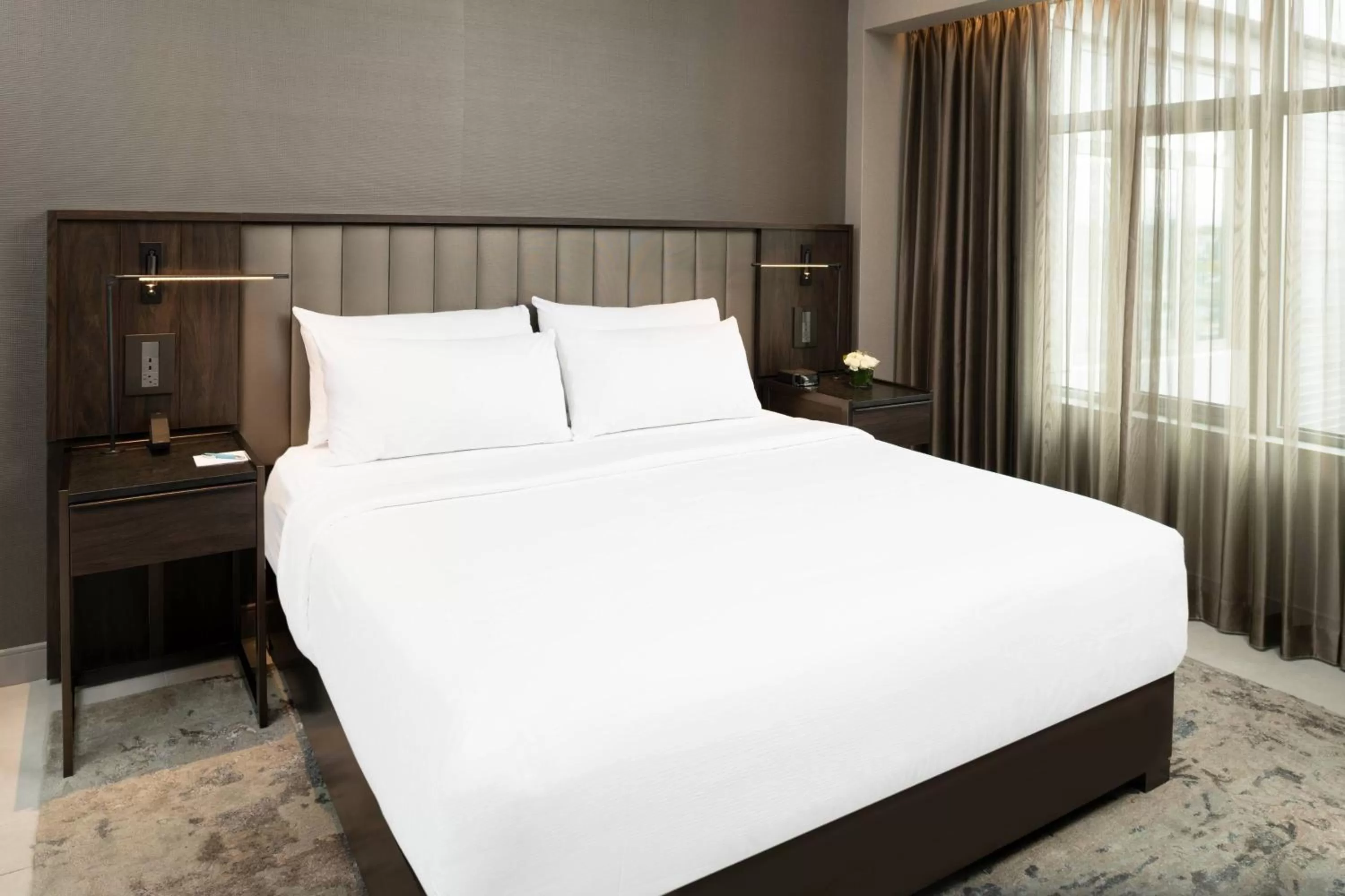 Bedroom, Bed in The Row Hotel at Assembly Row, Autograph Collection