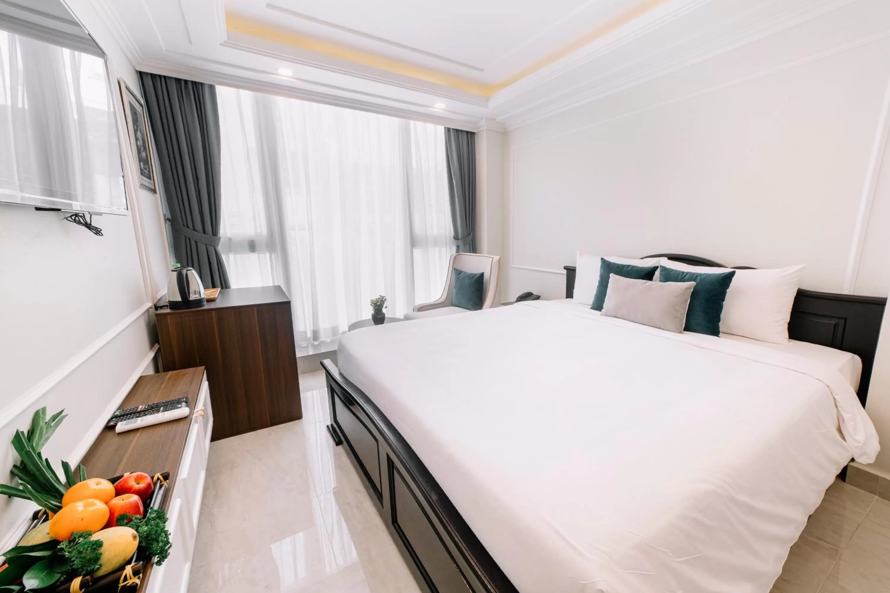 Bed in Saigon Hanoi Central Hotel