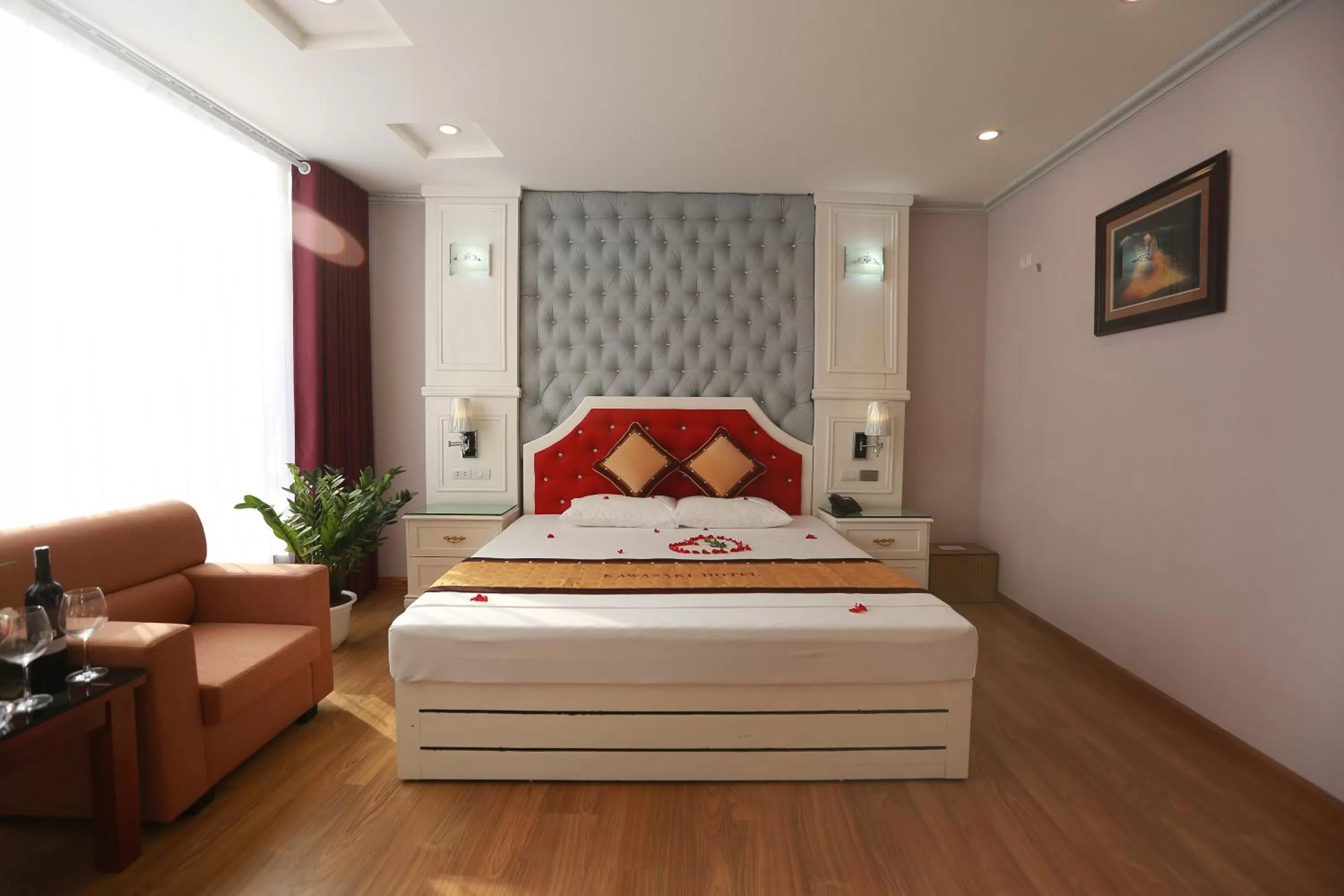 Bed in Kawasaki Hotel Cầu Giấy