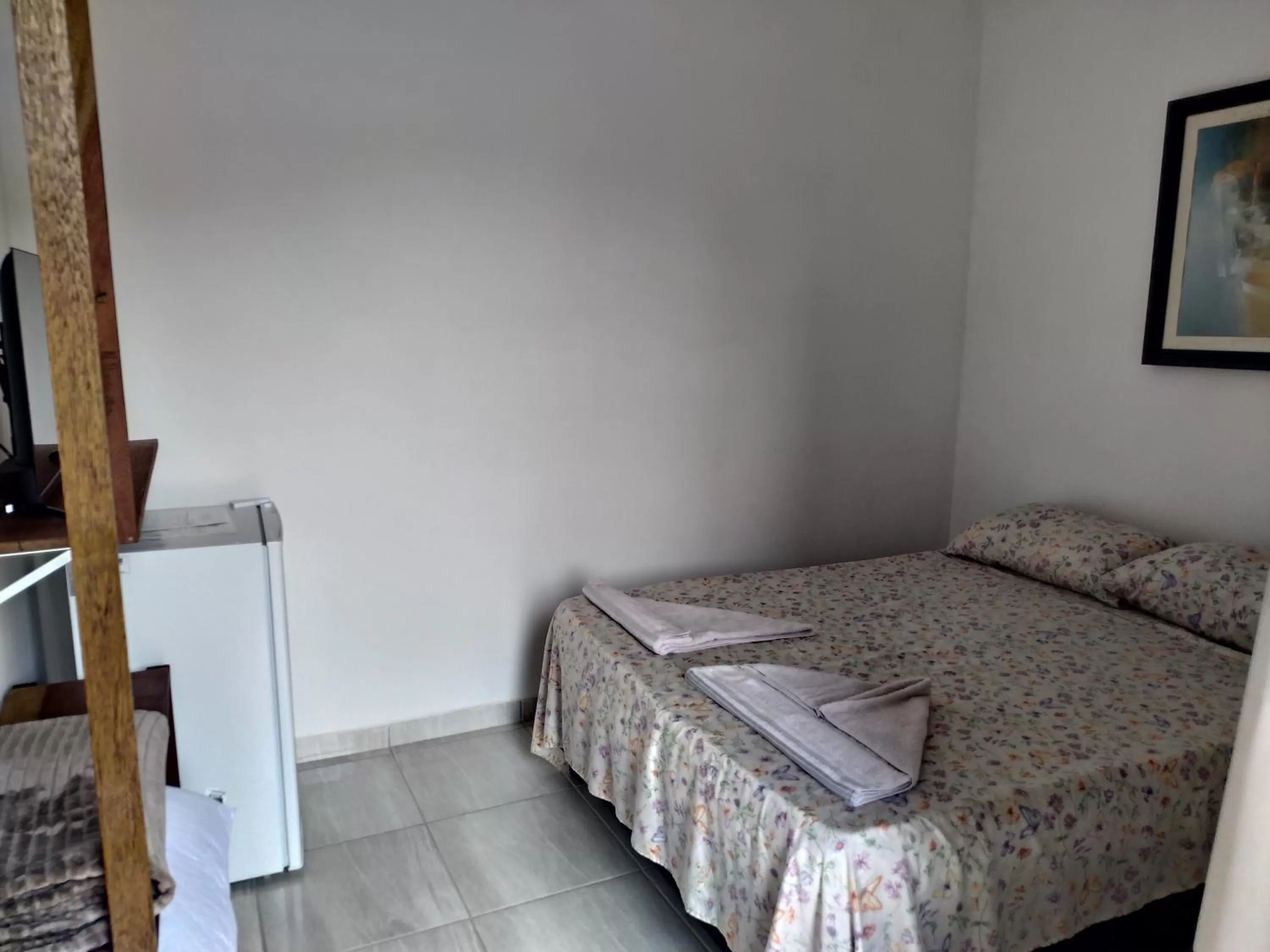 Bed in Pousada Na Praia Ubatuba