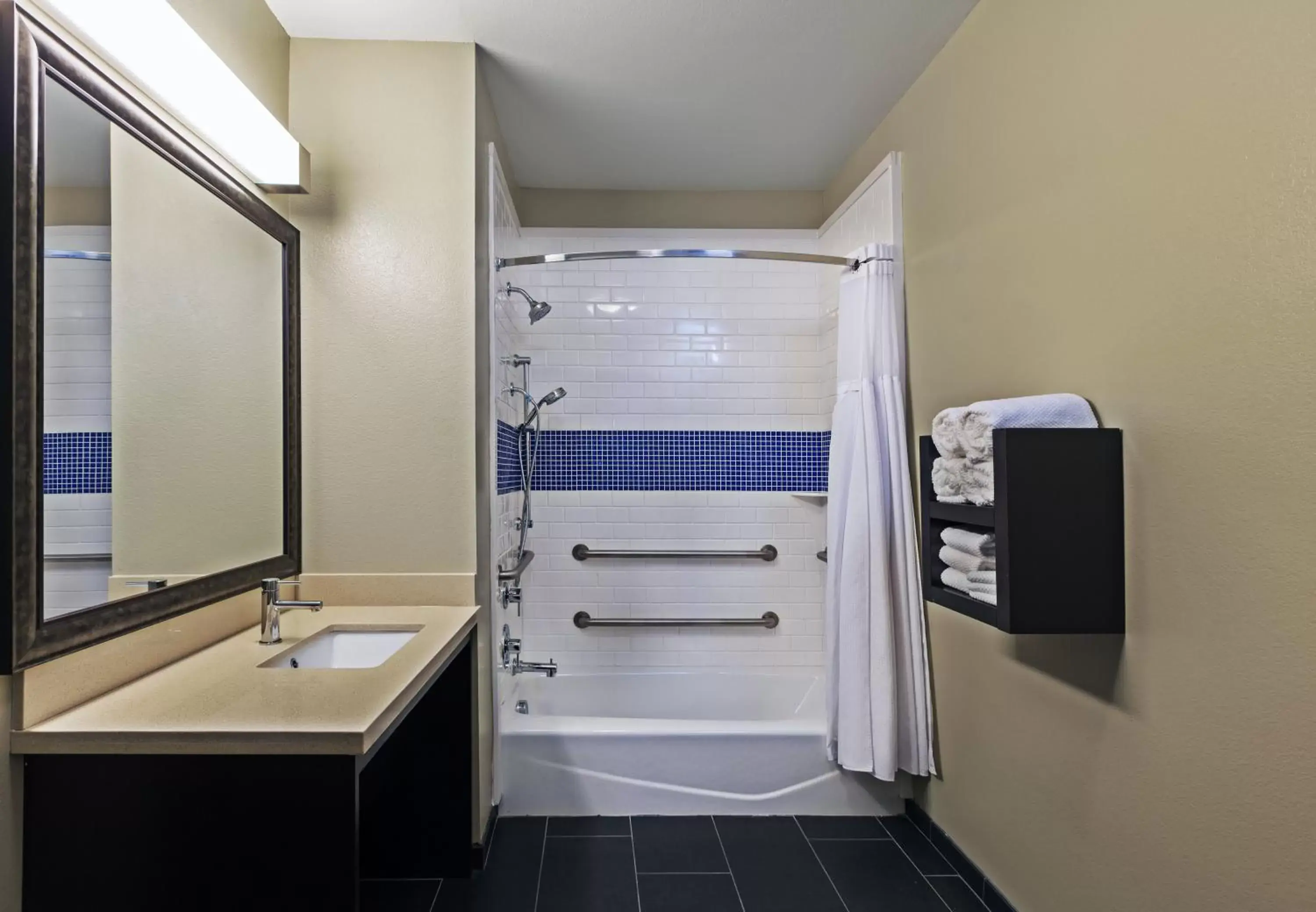 One-Bedroom Suite with Roll In Shower - Mobility Accessible in Staybridge Suites Fort Worth Fossil Creek by IHG One-Bedroom Suite with Roll In Shower - Mobility Accessible in Staybridge Suites Fort Worth Fossil Creek by IHG