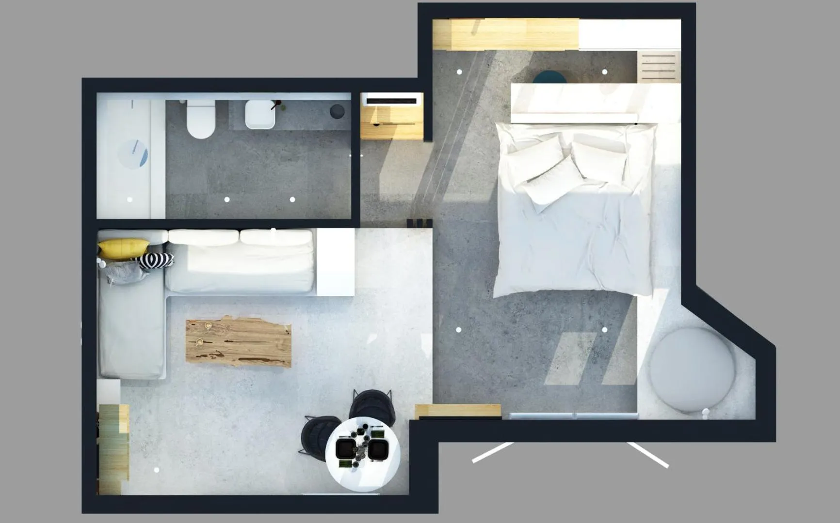 Floor plan in A Hotel Mykonos