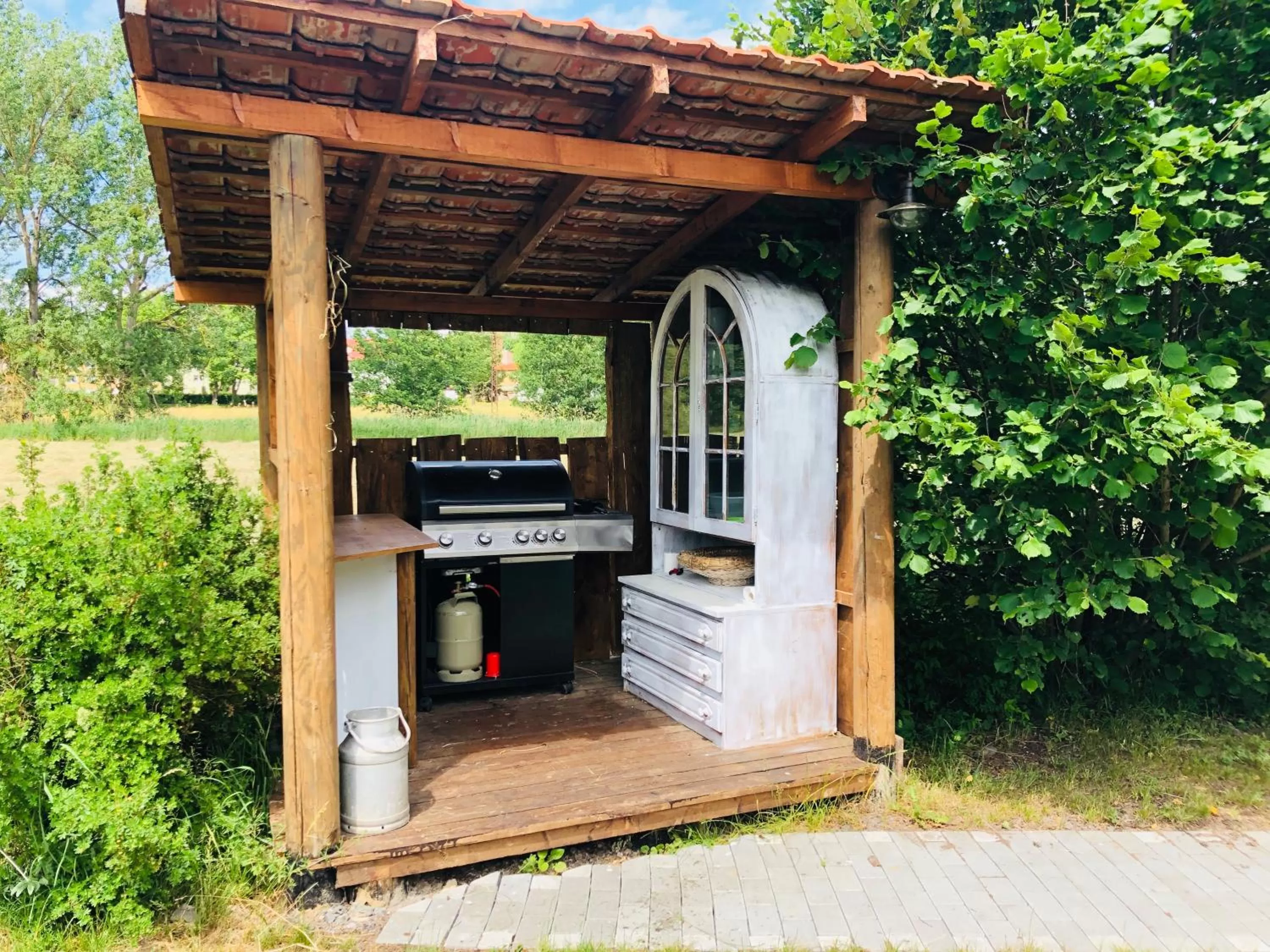 BBQ facilities in Hotel Weiße Mühle