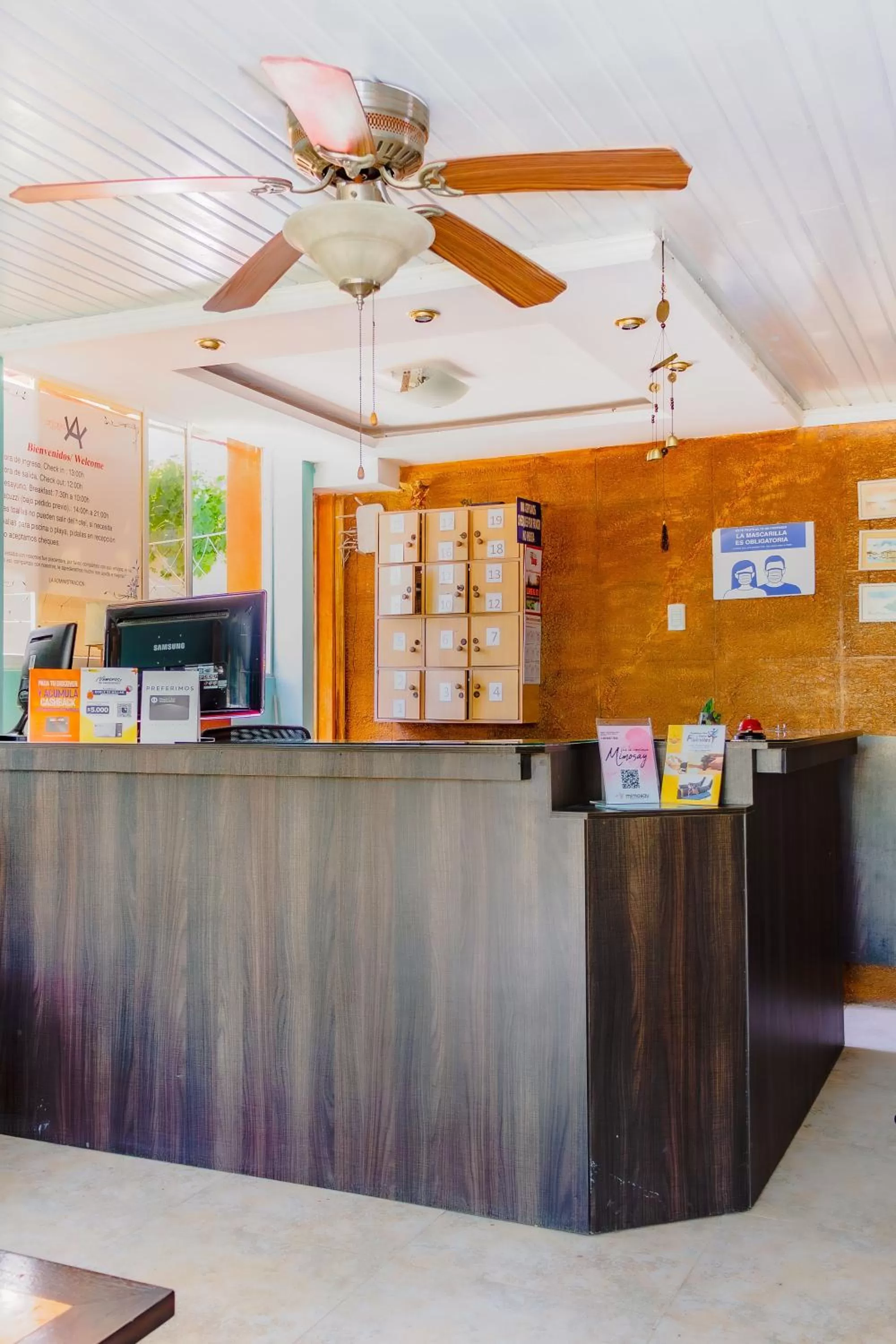 Lobby/Reception in Hostal Antares