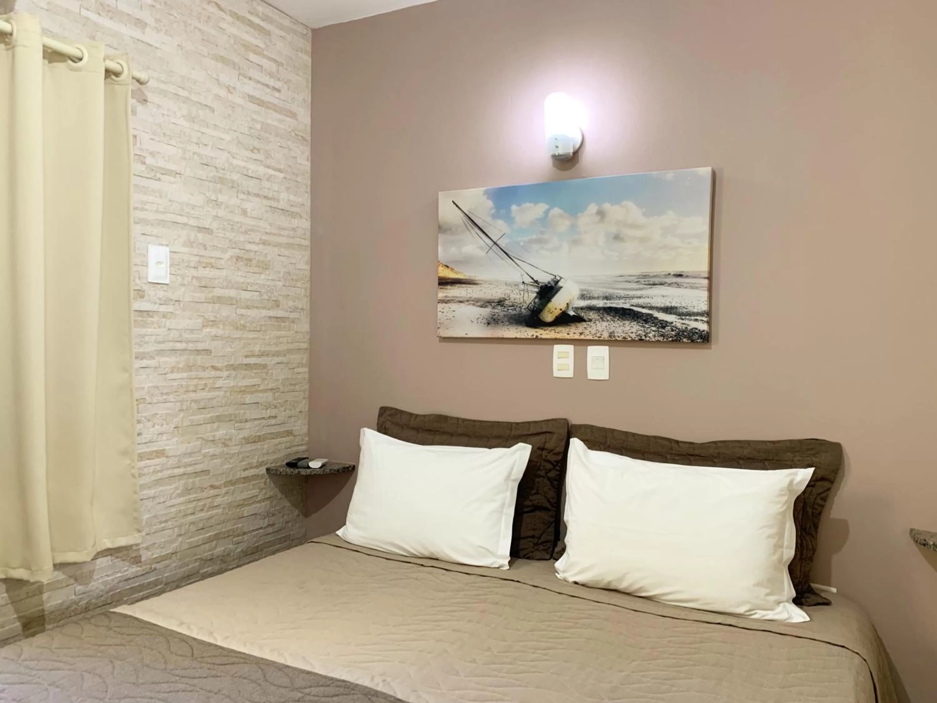 Bed in Pousada Mar Do Leste