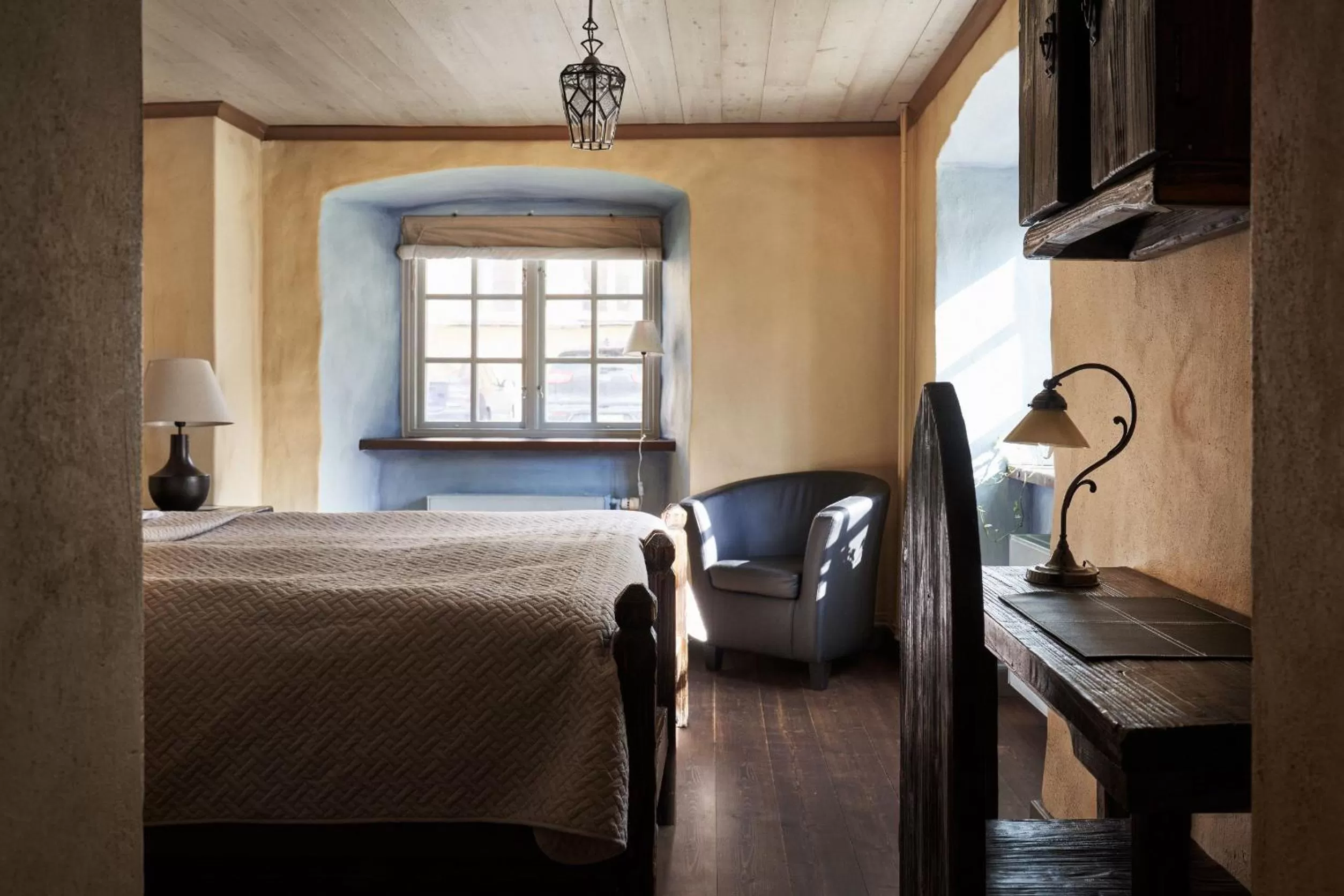 Photo of the whole room, Bed in Hotel Helgeand Wisby