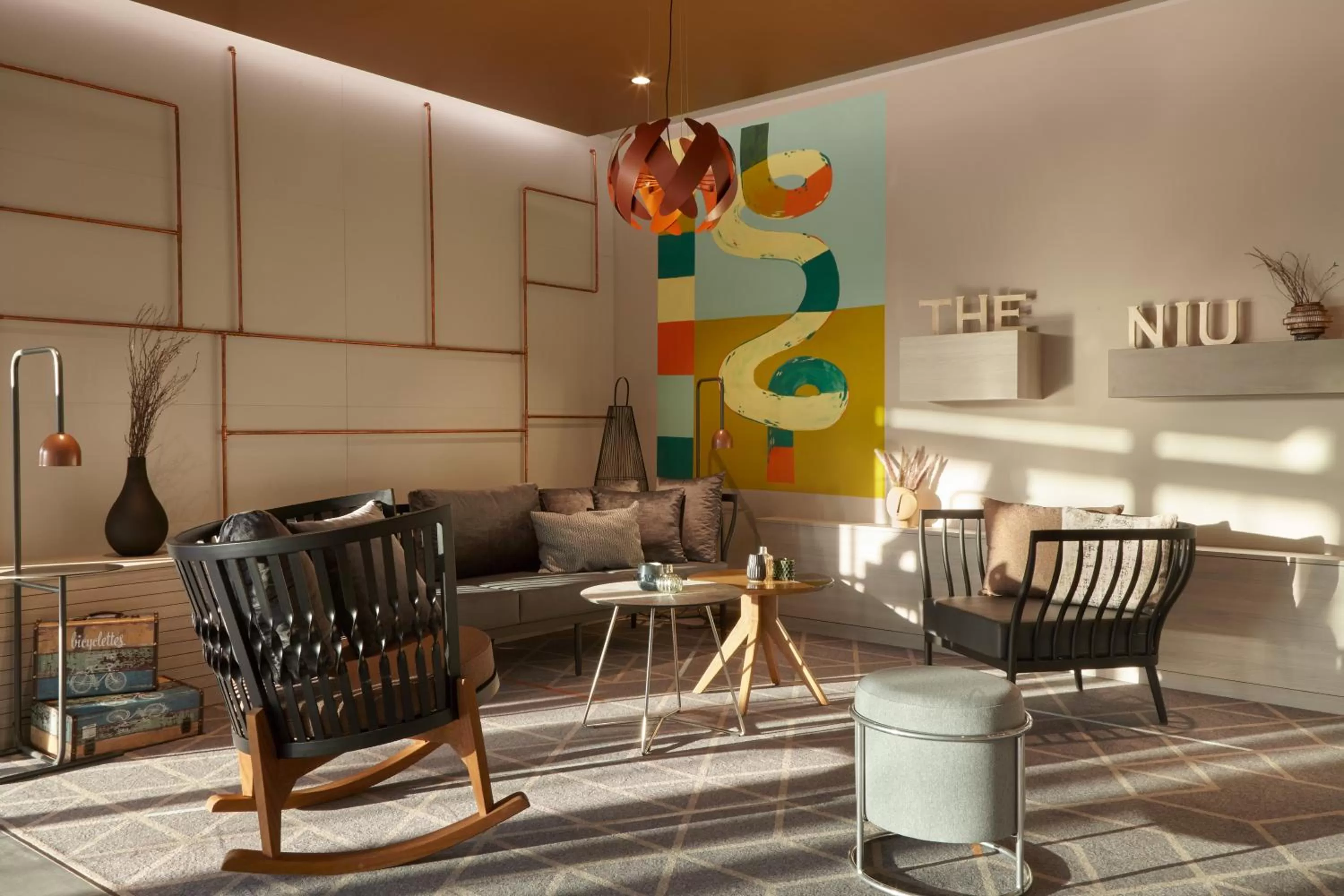 Lobby or reception in Holiday Inn - the niu, Hub Dusseldorf Messe by IHG