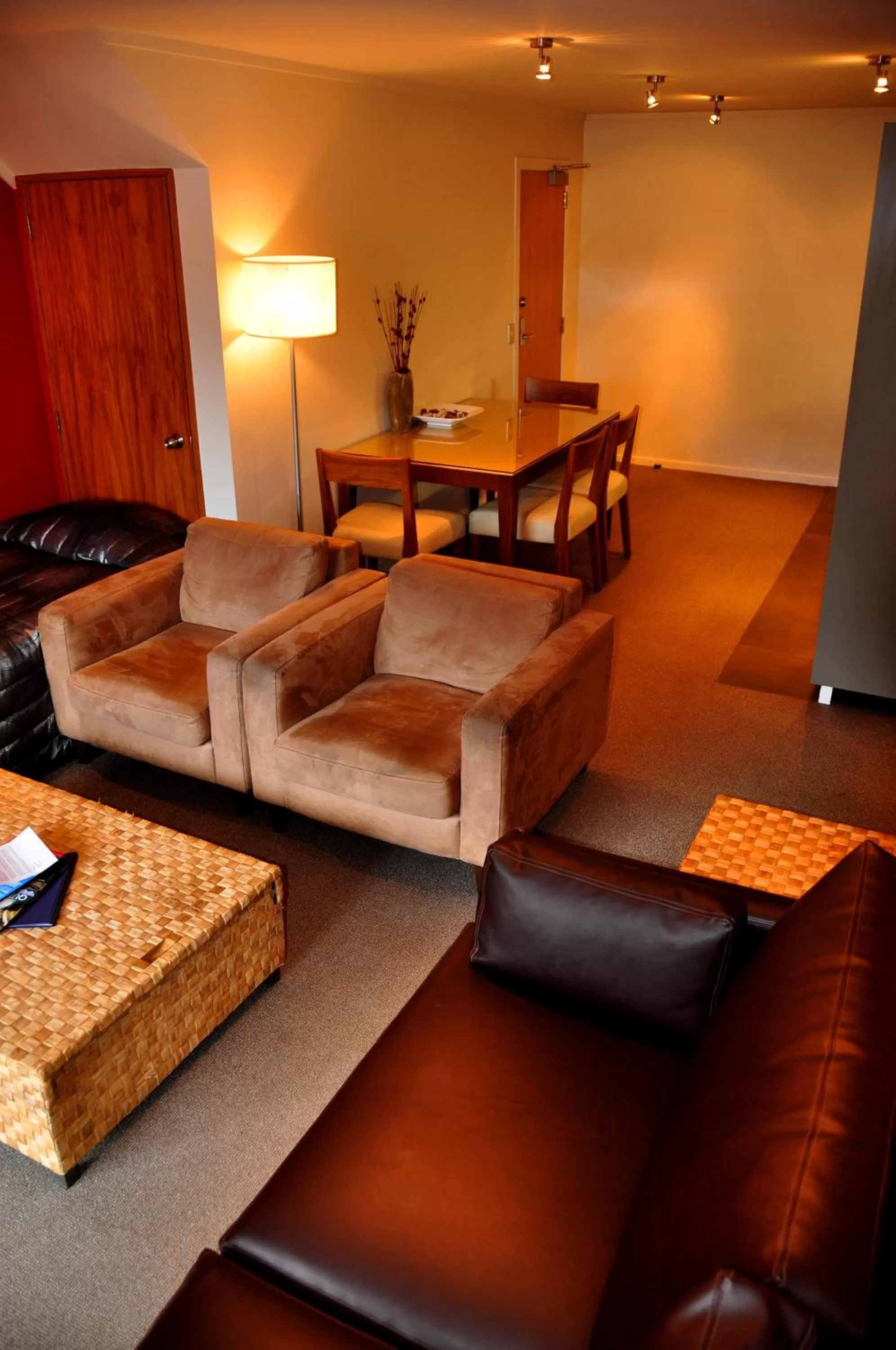 Living room in St James Apartments