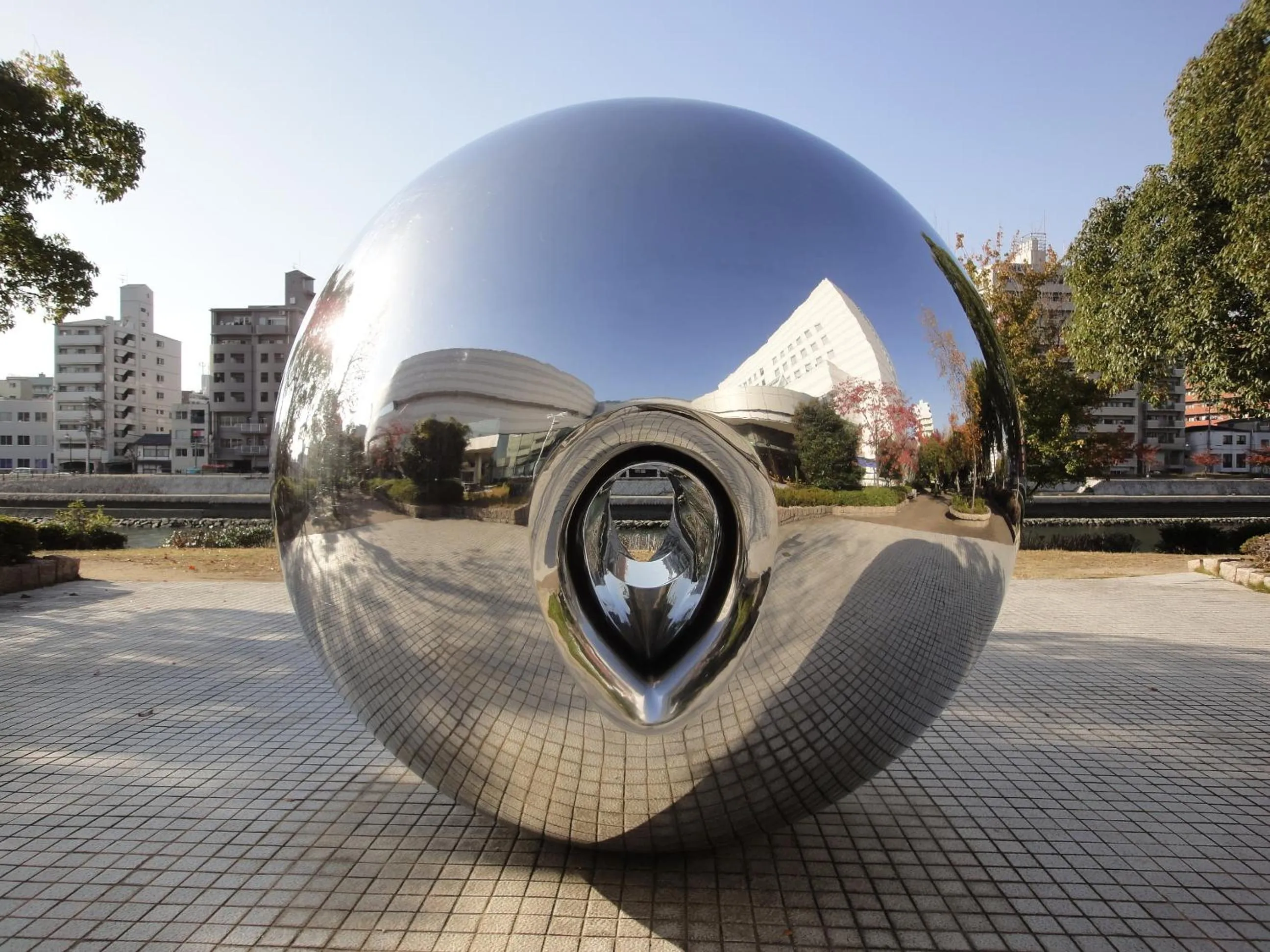 Decorative detail in Hiroshima City Bunka Koryu Kaikan