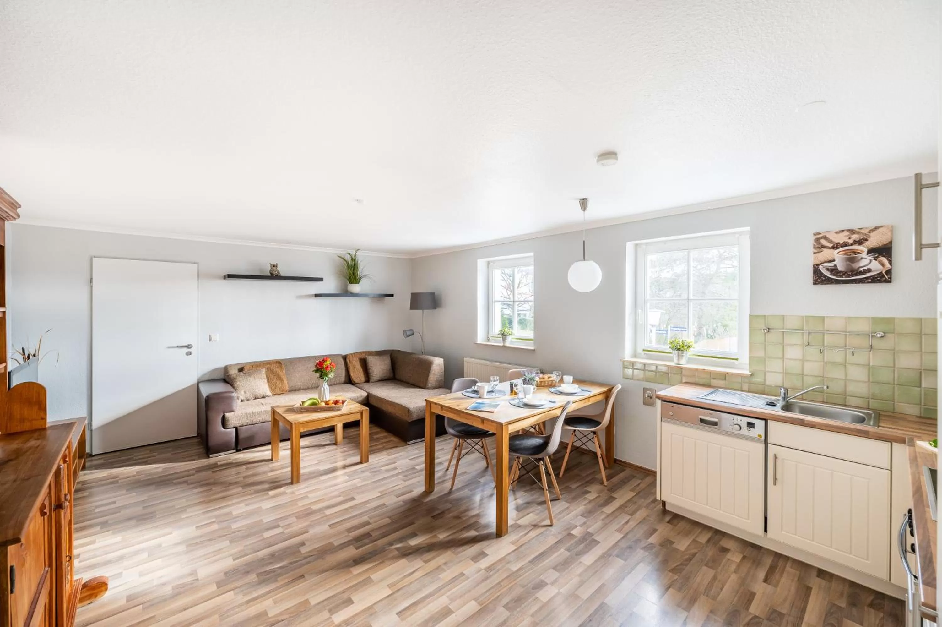 Kitchen/Kitchenette in Haus Ferienglück Sauna im Haus