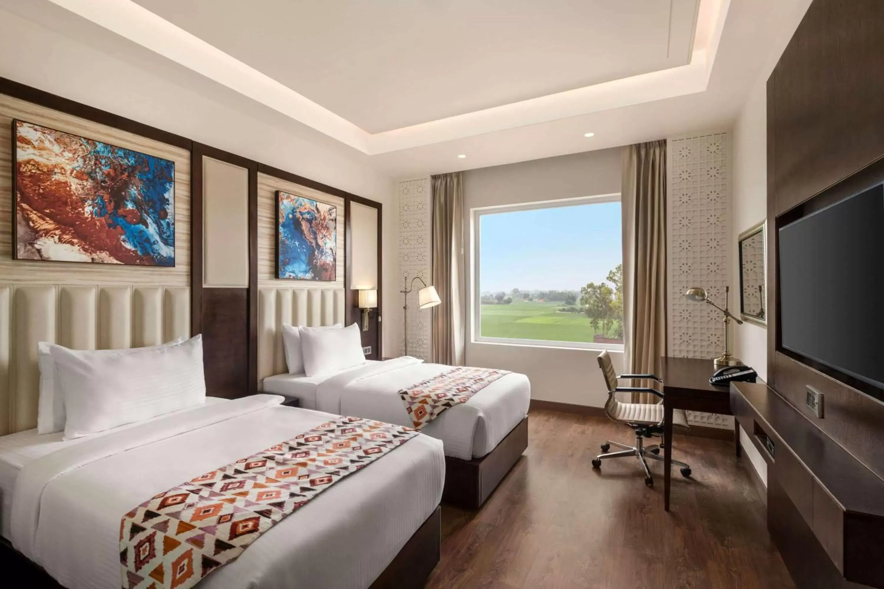 Twin Room (Non Smoking) - Book & Unlock Exclusive Discounts in Ramada by Wyndham Kapurthala Twin Room (Non Smoking) - Book & Unlock Exclusive Discounts in Ramada by Wyndham Kapurthala