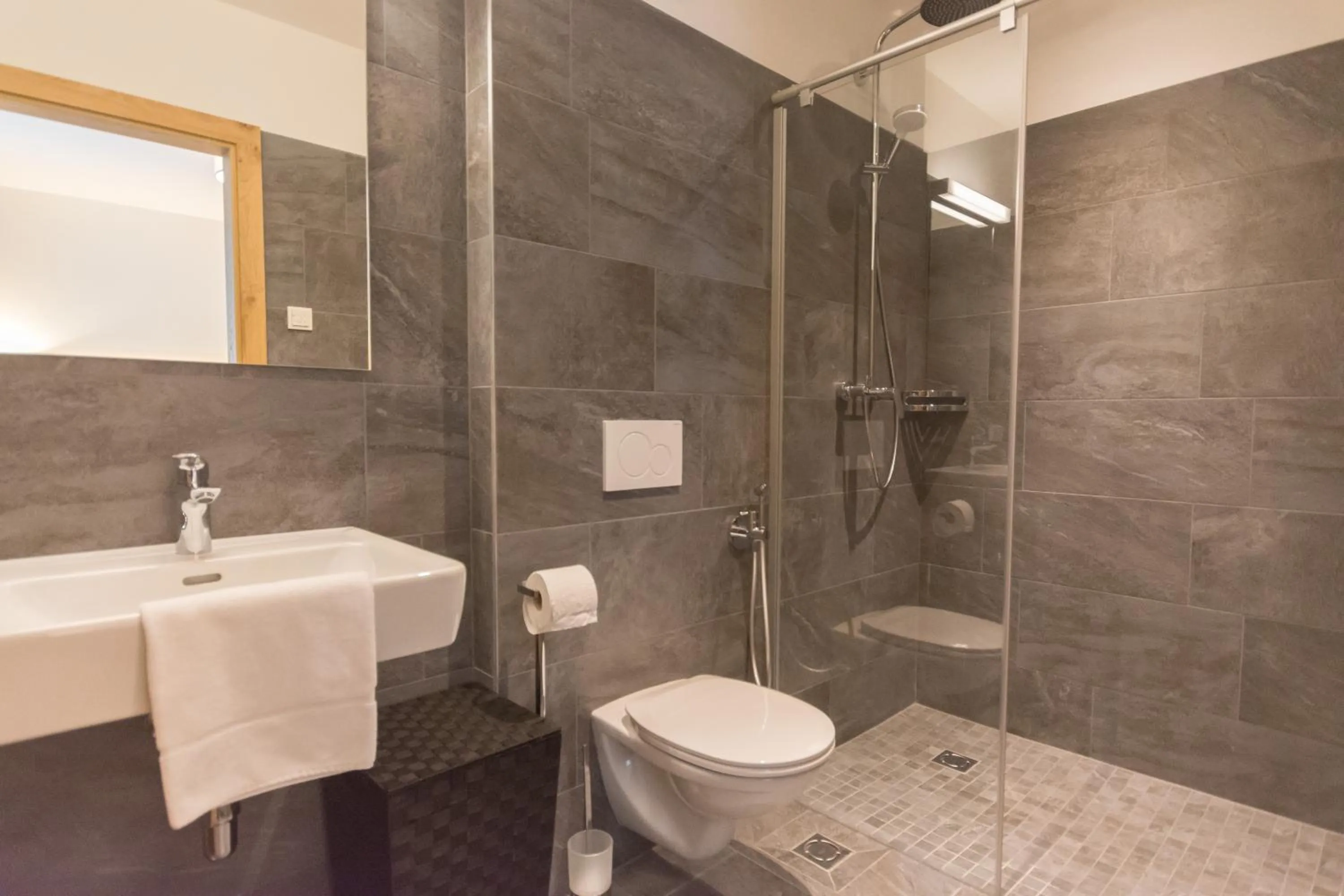 Shower, Bathroom in Schönblick Residence - Absolut Alpine Apartments