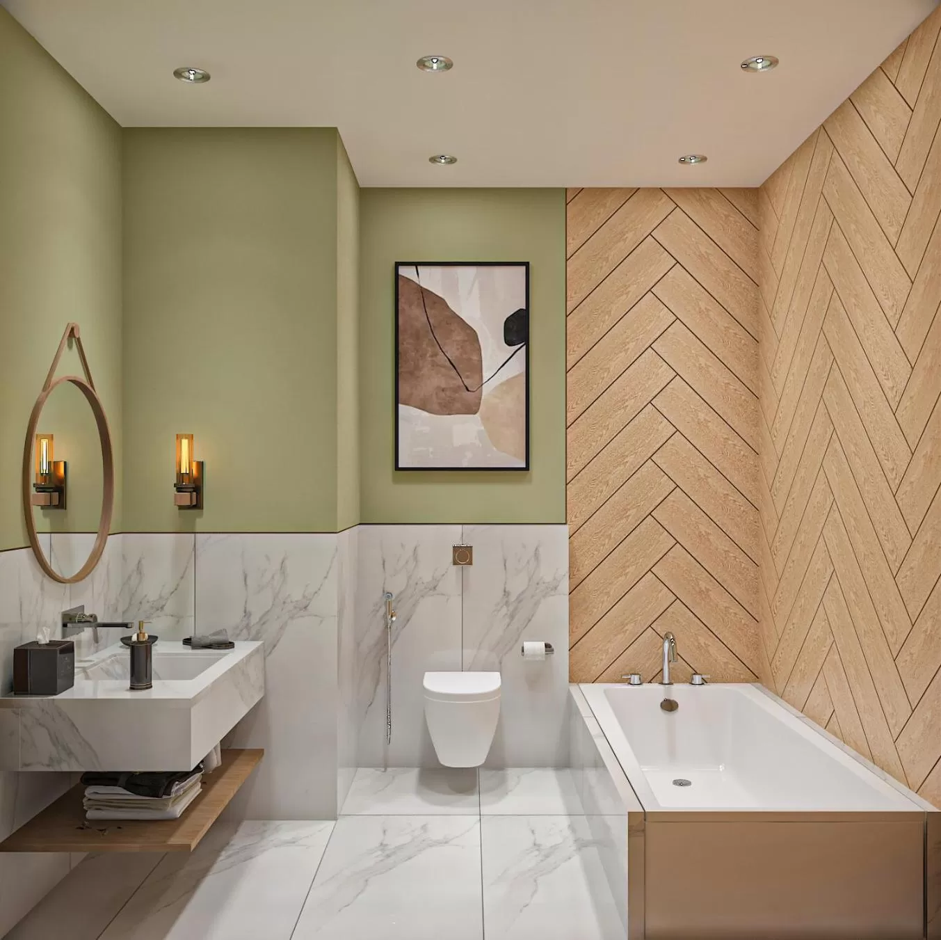 Bath in Hotel Bawa Regency