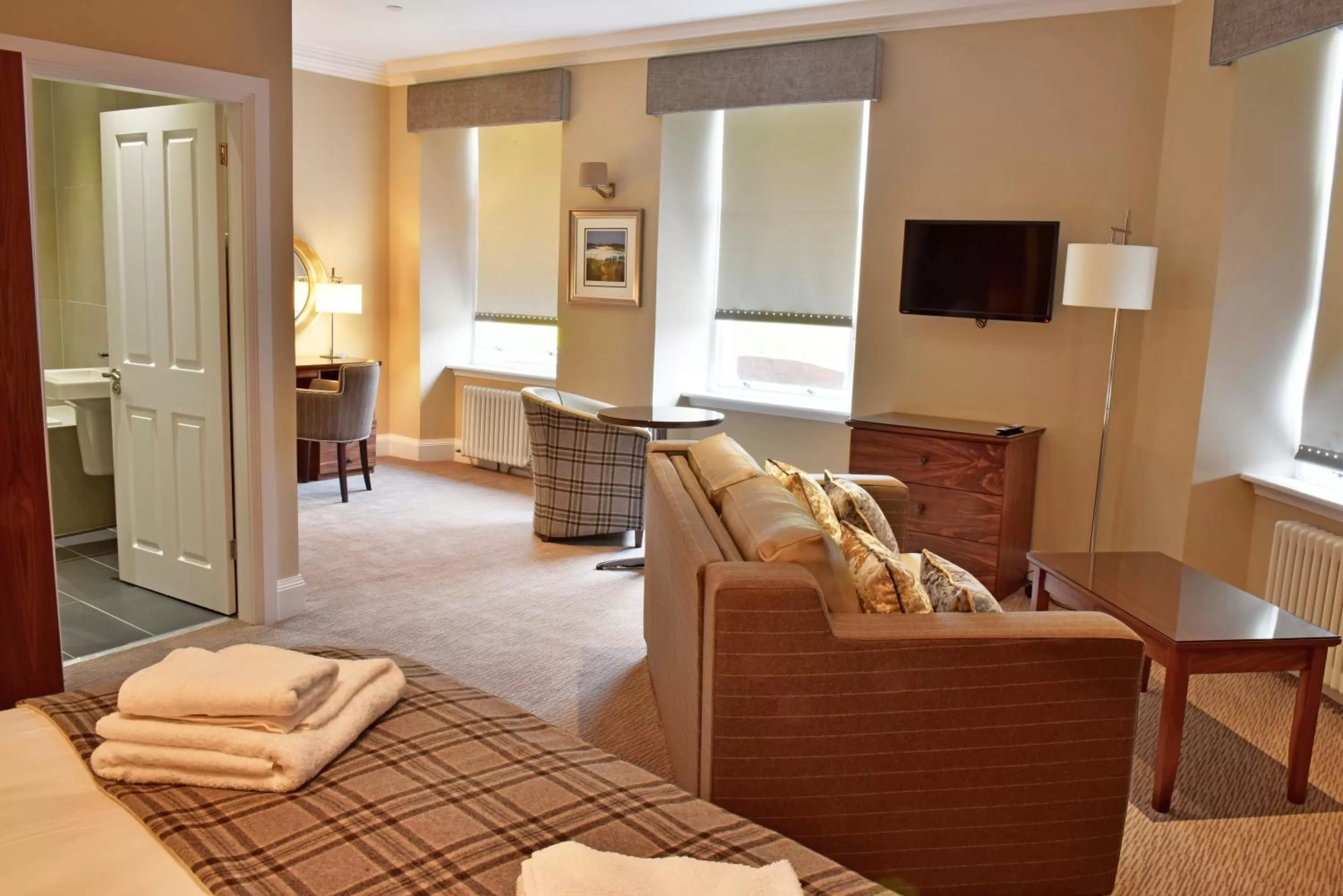 Seating area, Bed in The Townhouse Aberfeldy - Rooms & Breakfast