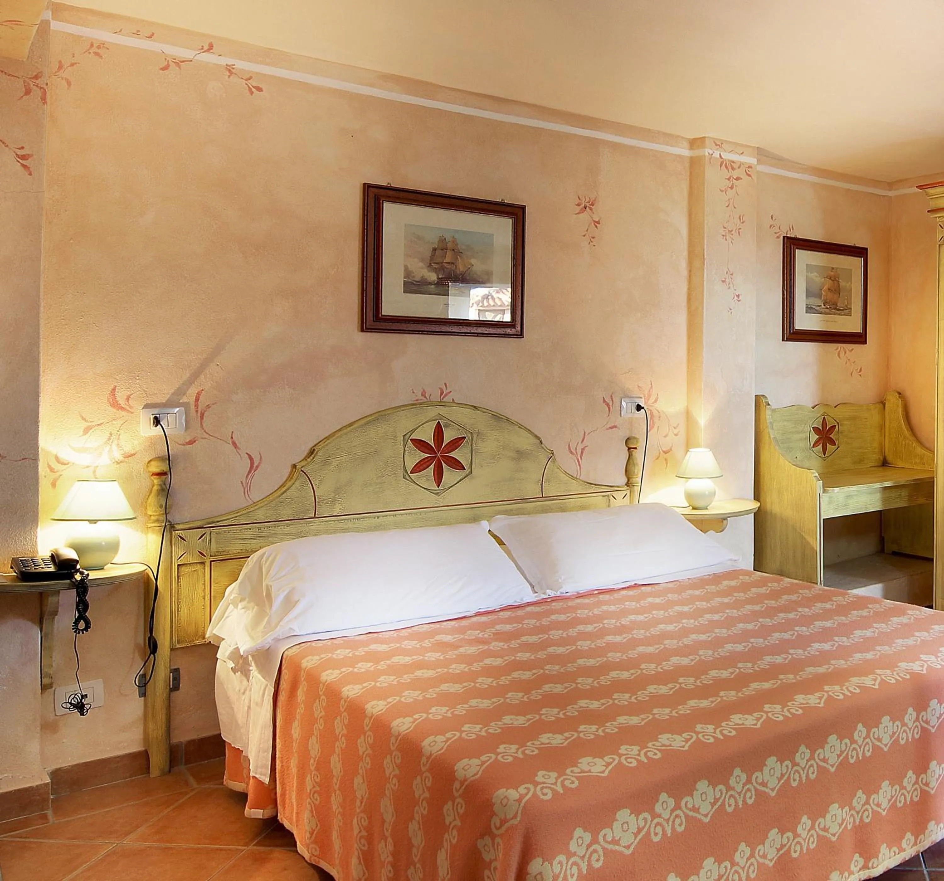 Bedroom, Bed in Colonna Beach Hotel Marinella