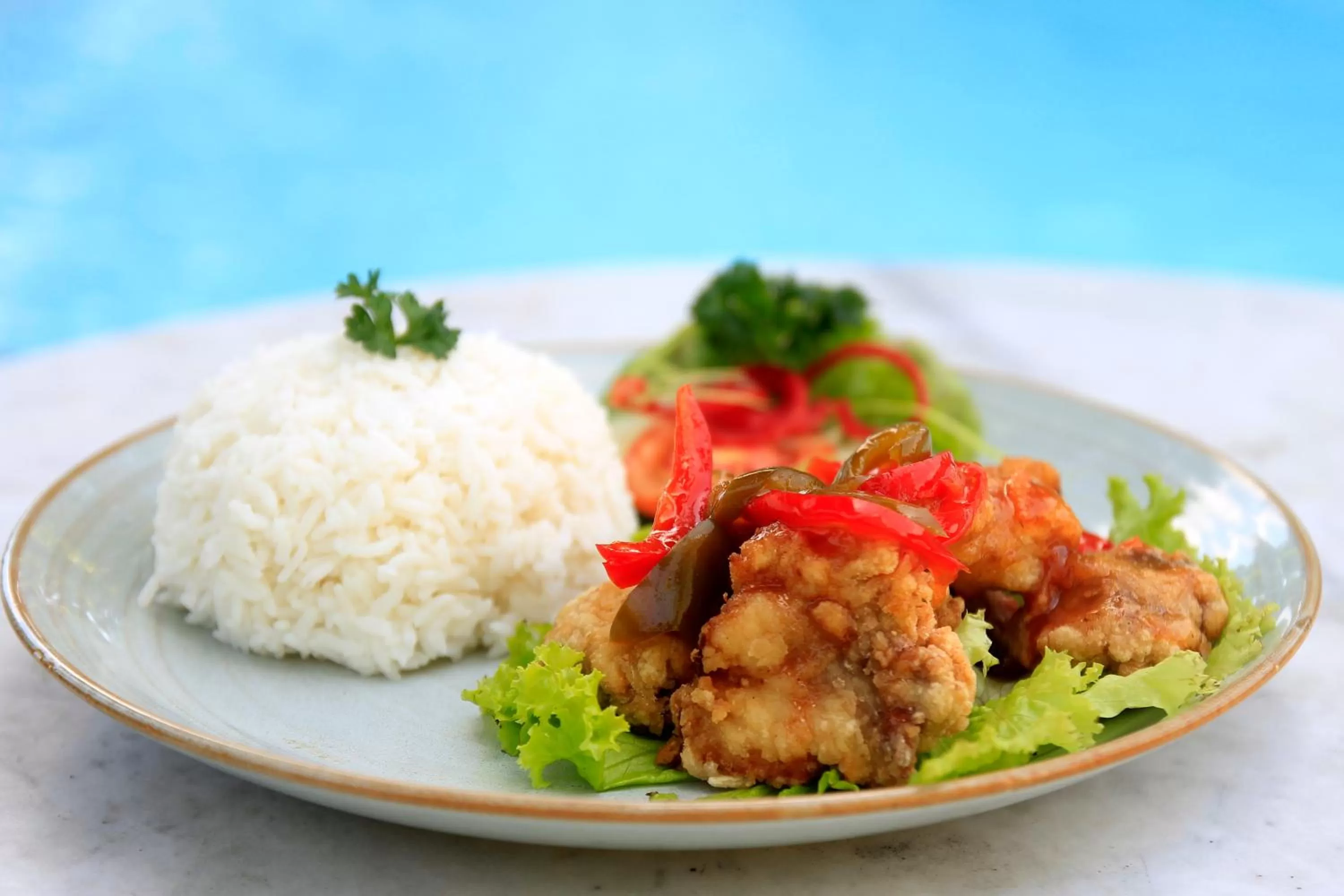 Food close-up in The Cakra Hotel