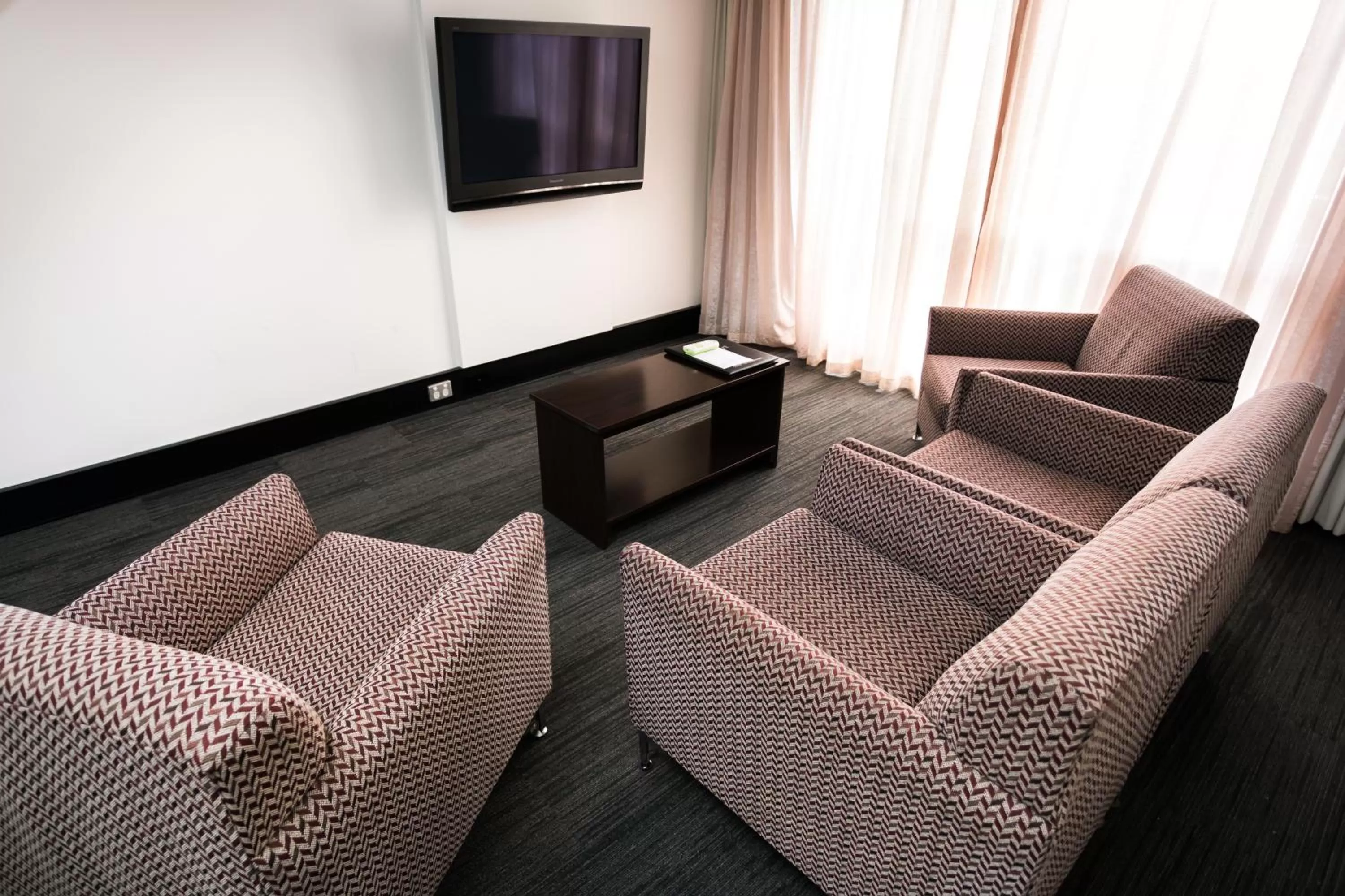 Living room in St Ives Apartments