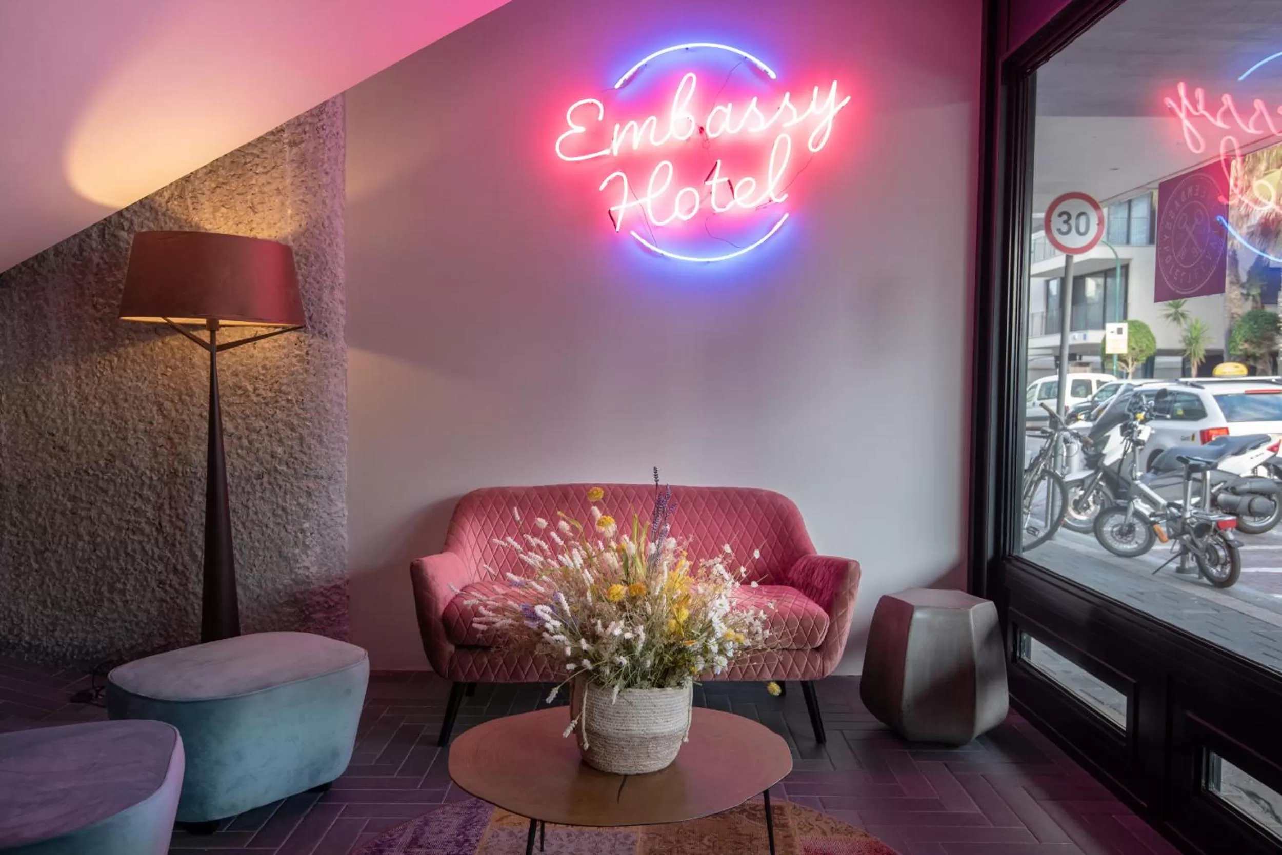 Lobby or reception in Embassy Hotel Tel Aviv