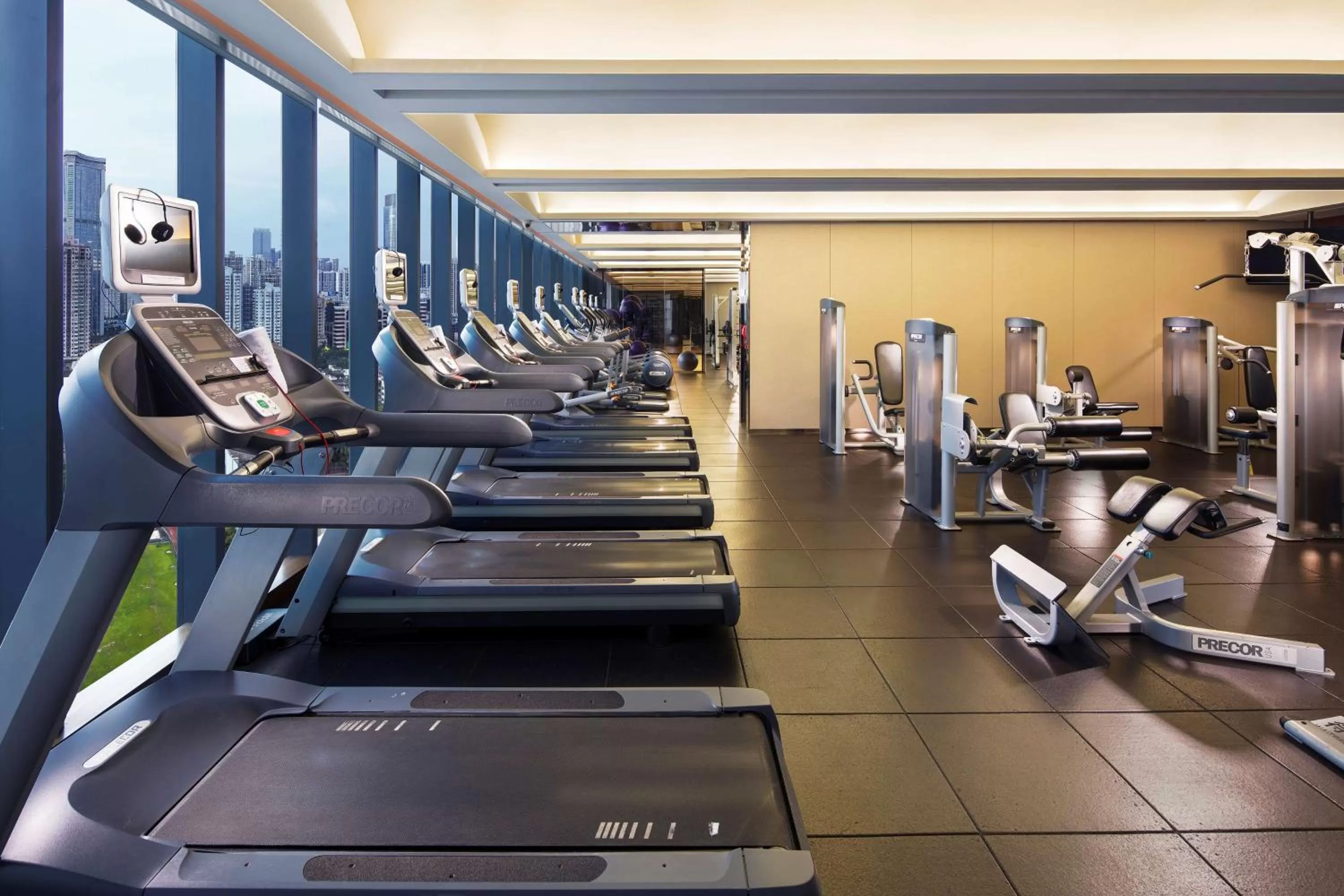 Fitness centre/facilities in Hilton Guangzhou Tianhe