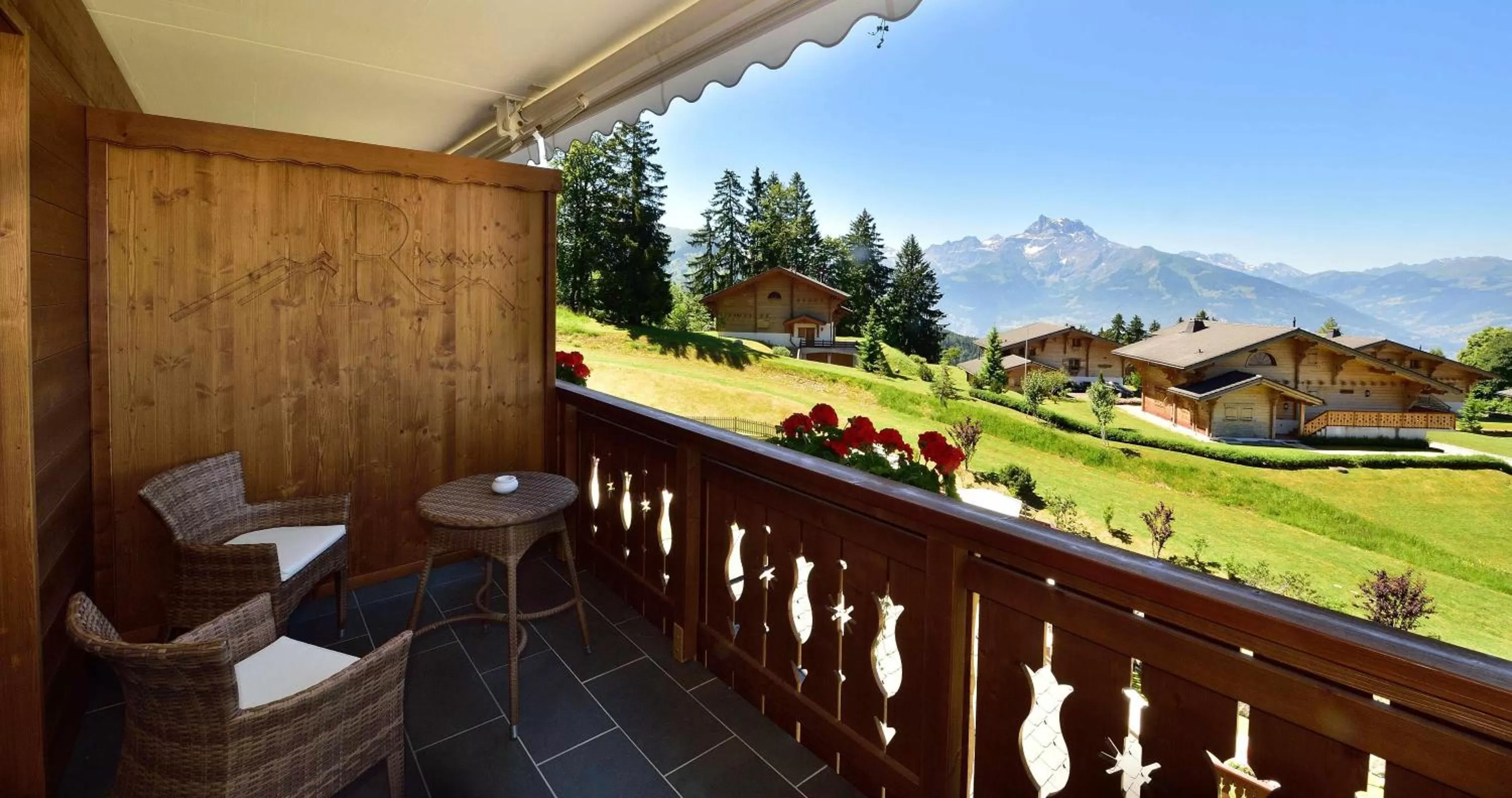 Garden view in Chalet RoyAlp Hôtel & Spa