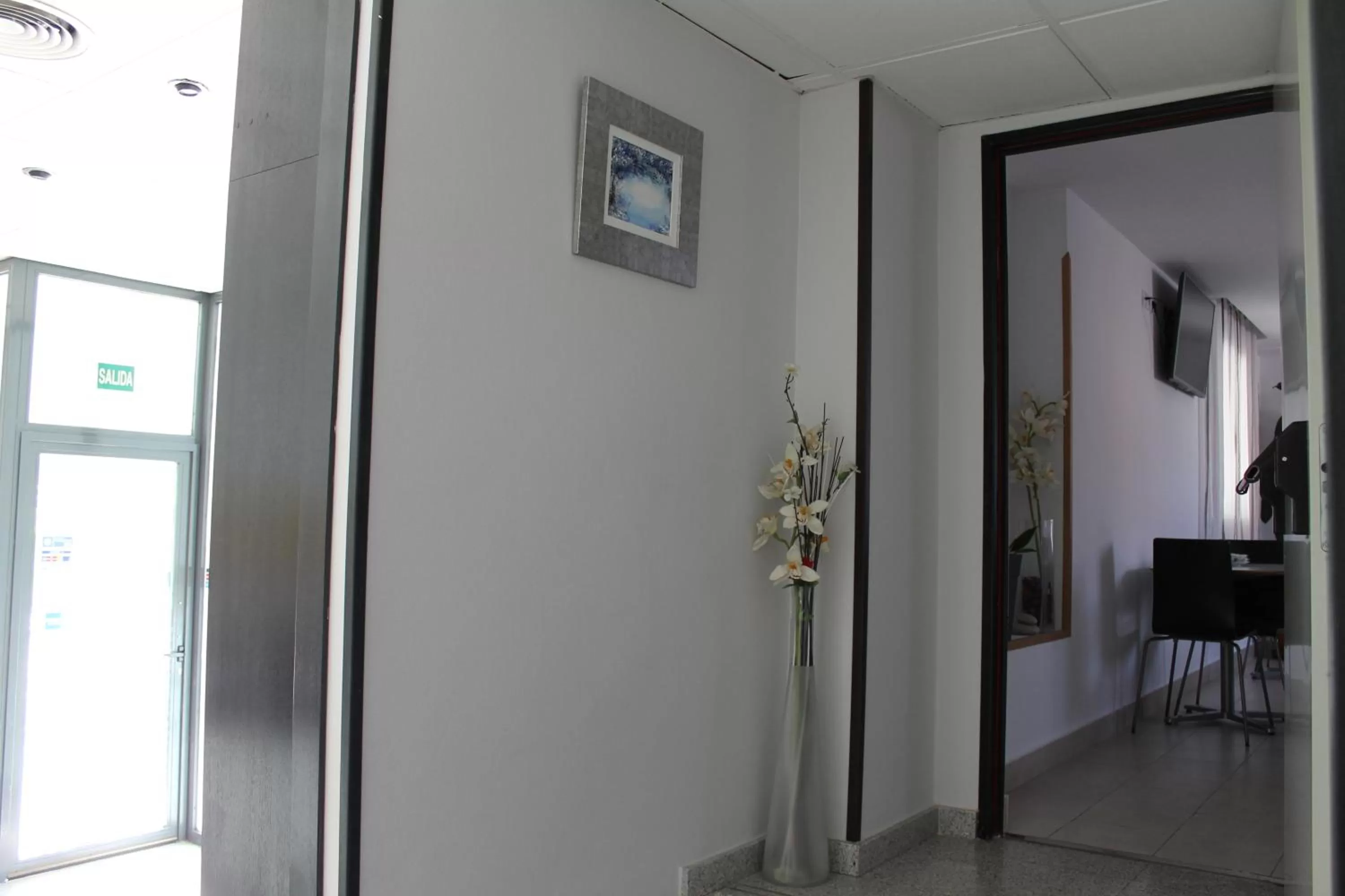 Communal lounge/ TV room in Hotel Barajas Plaza