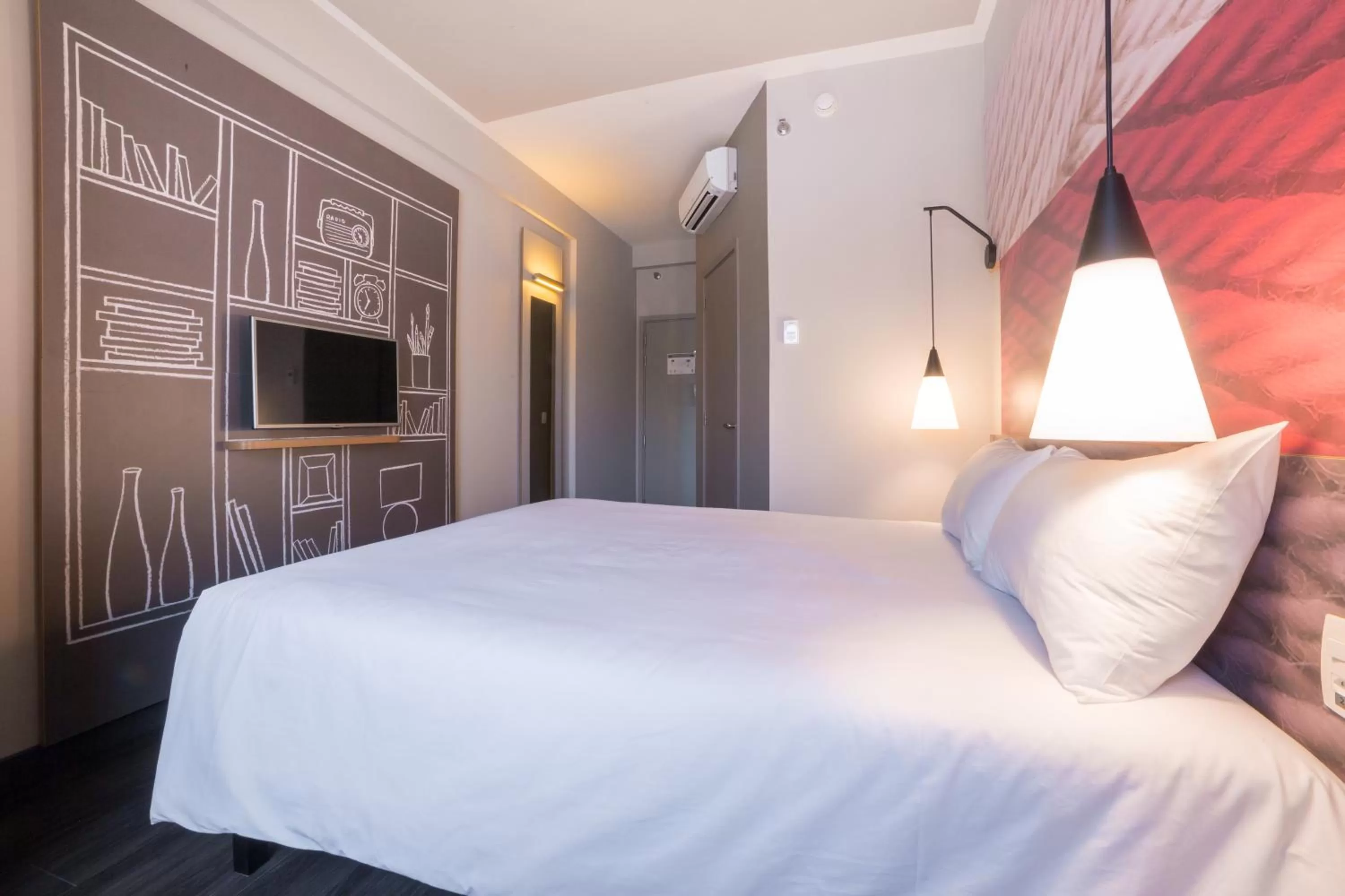 Bedroom, Bed in ibis Sao Bernardo do Campo