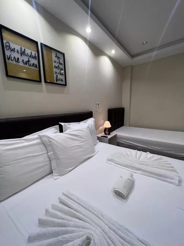 Bed in Pousada Arraial Tropical