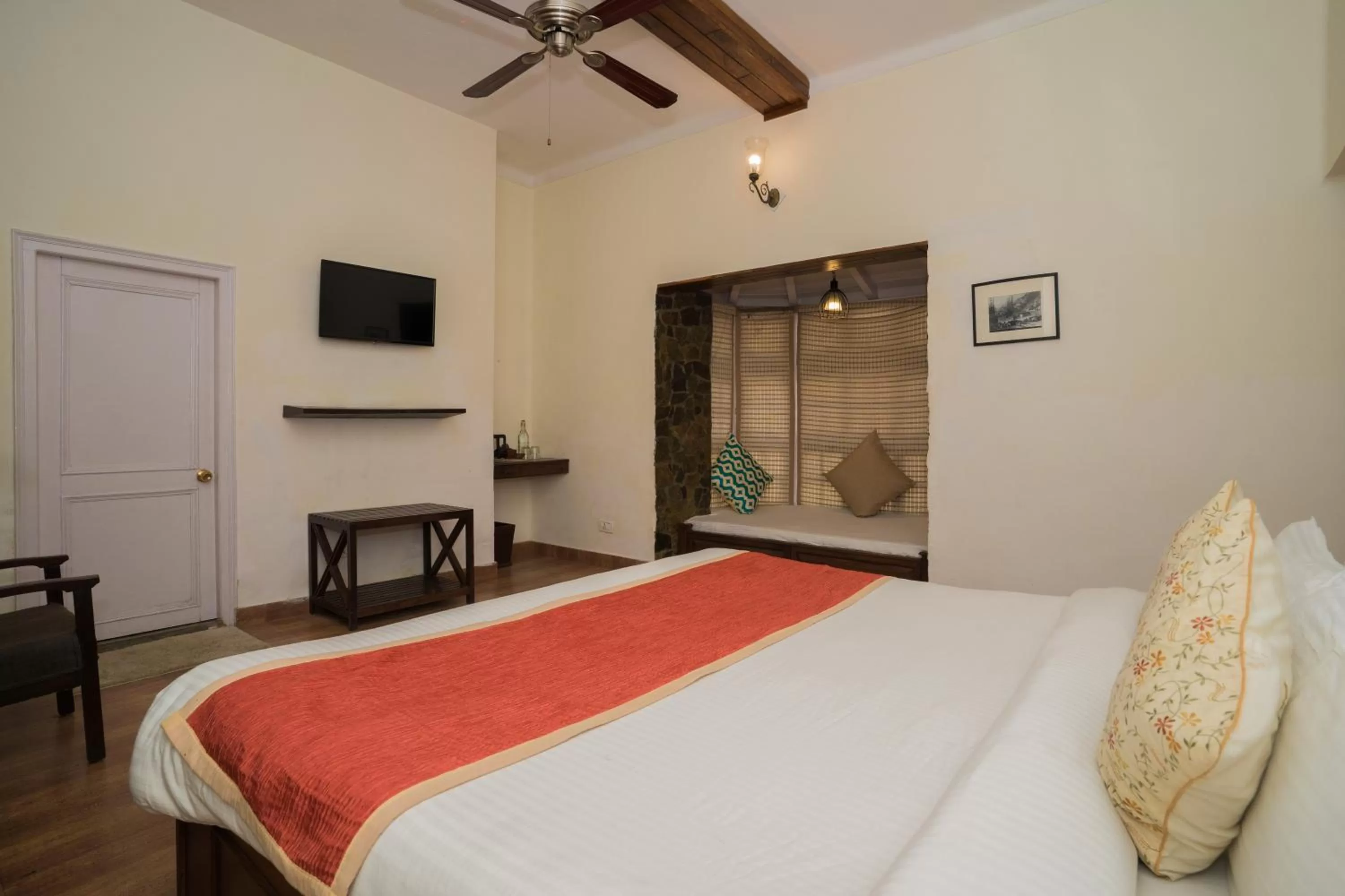 Bed in Bhikampur Lodge By Nine Hotels