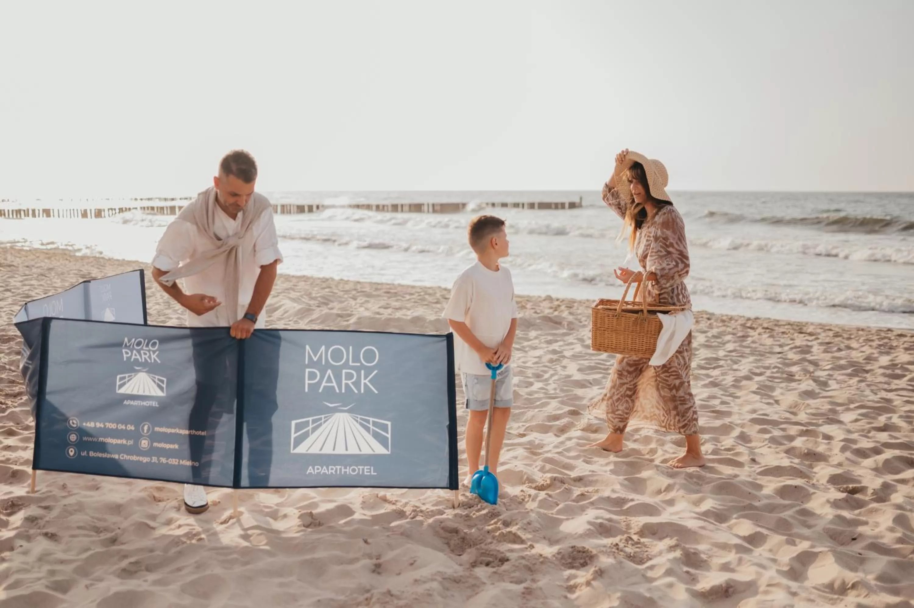 Beach in Molo Park Mielno