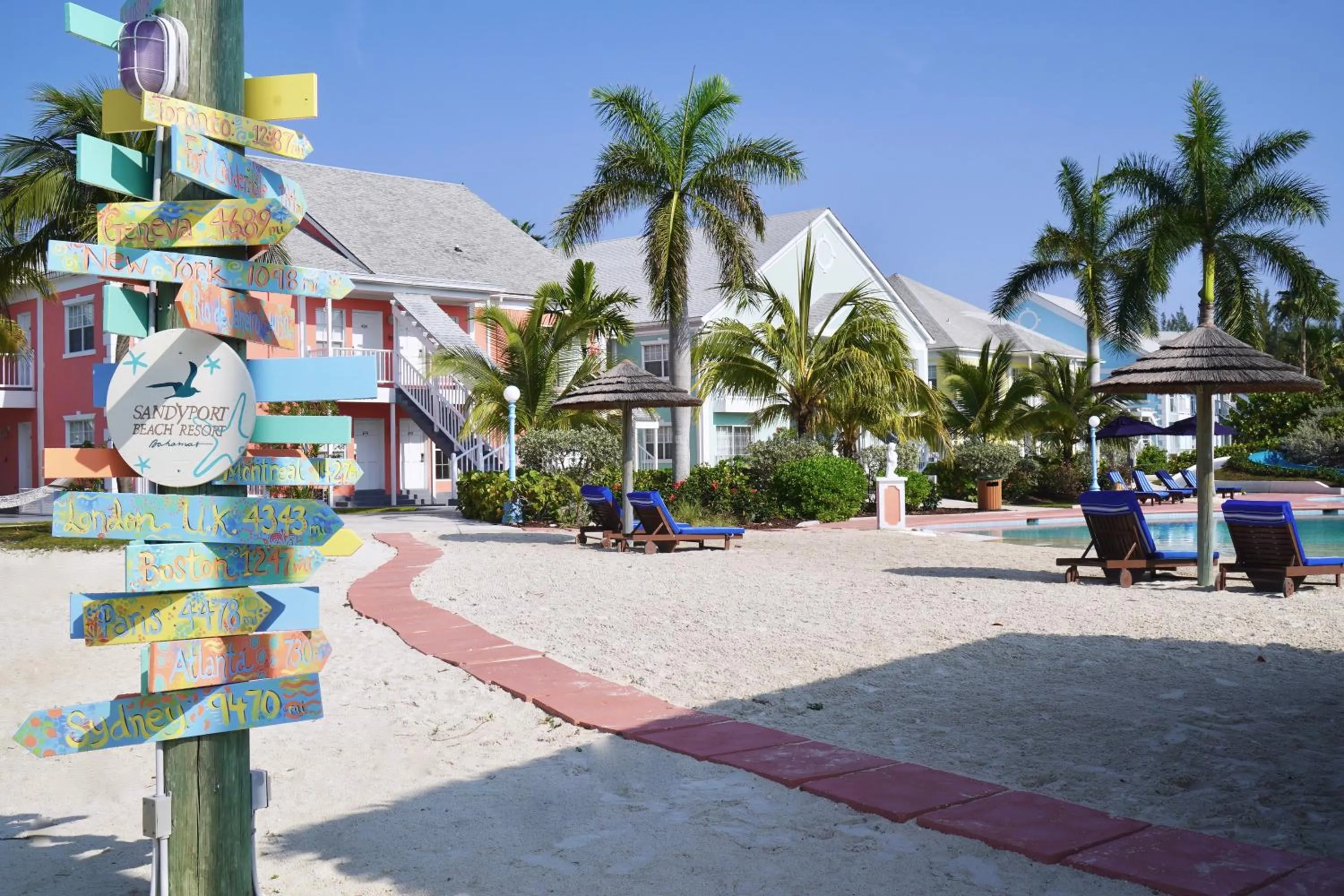 Property building in Sandyport Beach Resort