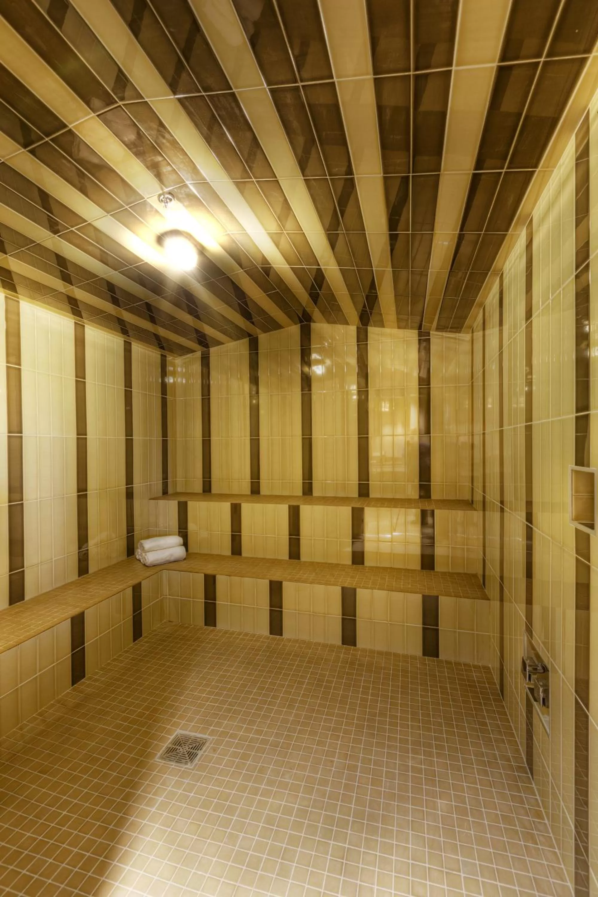 Steam room in Hotel Ballard