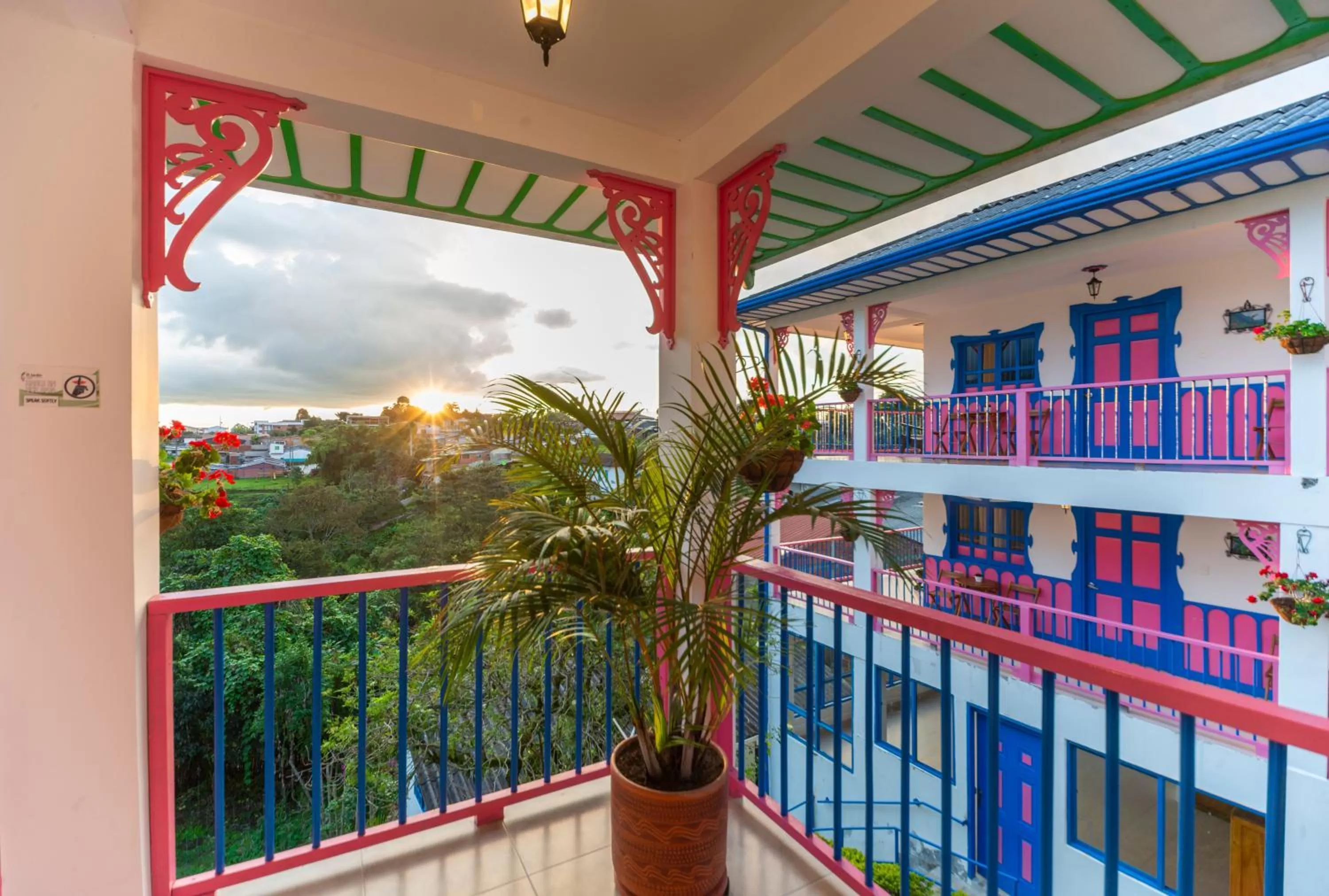 Natural landscape, Balcony/Terrace in Hotel El Jardin